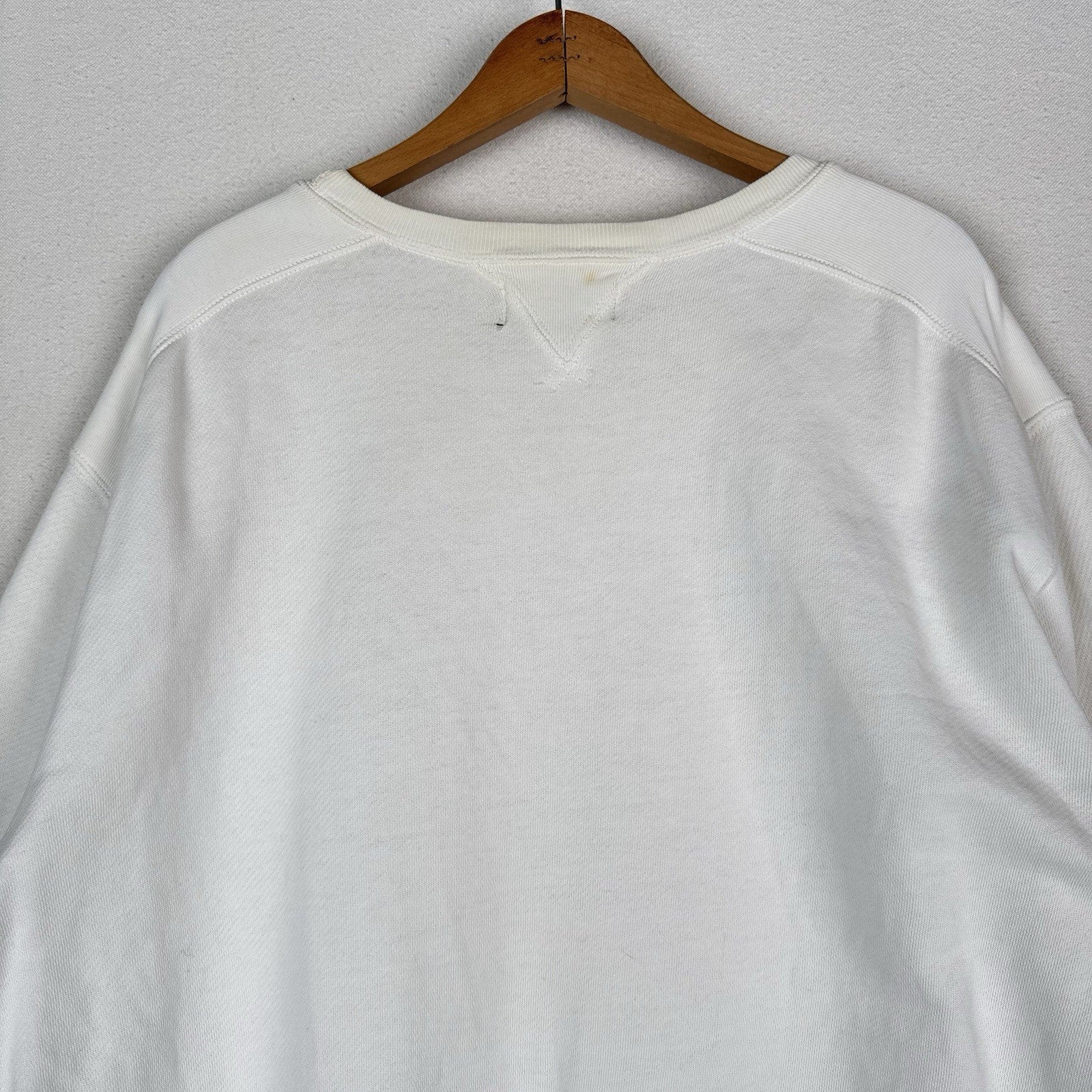 Vtg 90s Polo Ralph Lauren Men’s XL Polo Club Naval Crewneck Sweatshirt White
