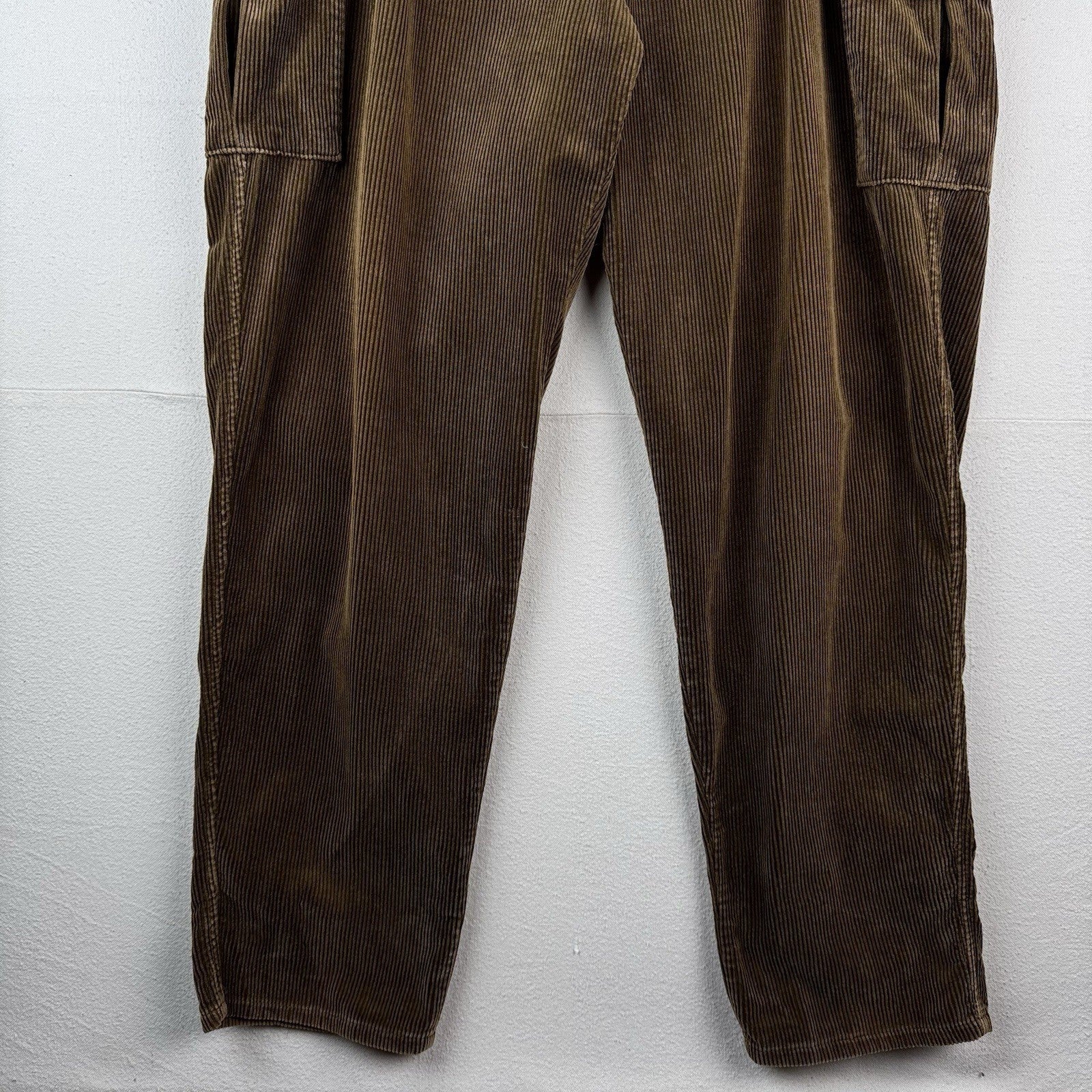 70's Vintage Polo Ralph Lauren 34x34 Corduroy Cargo Pocket Buckle Pants Made USA