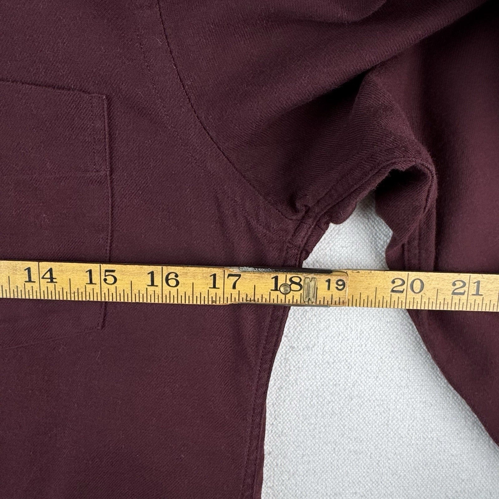 Burberry London Shirt Mens Small Wine Red Button Down Long Sleeve