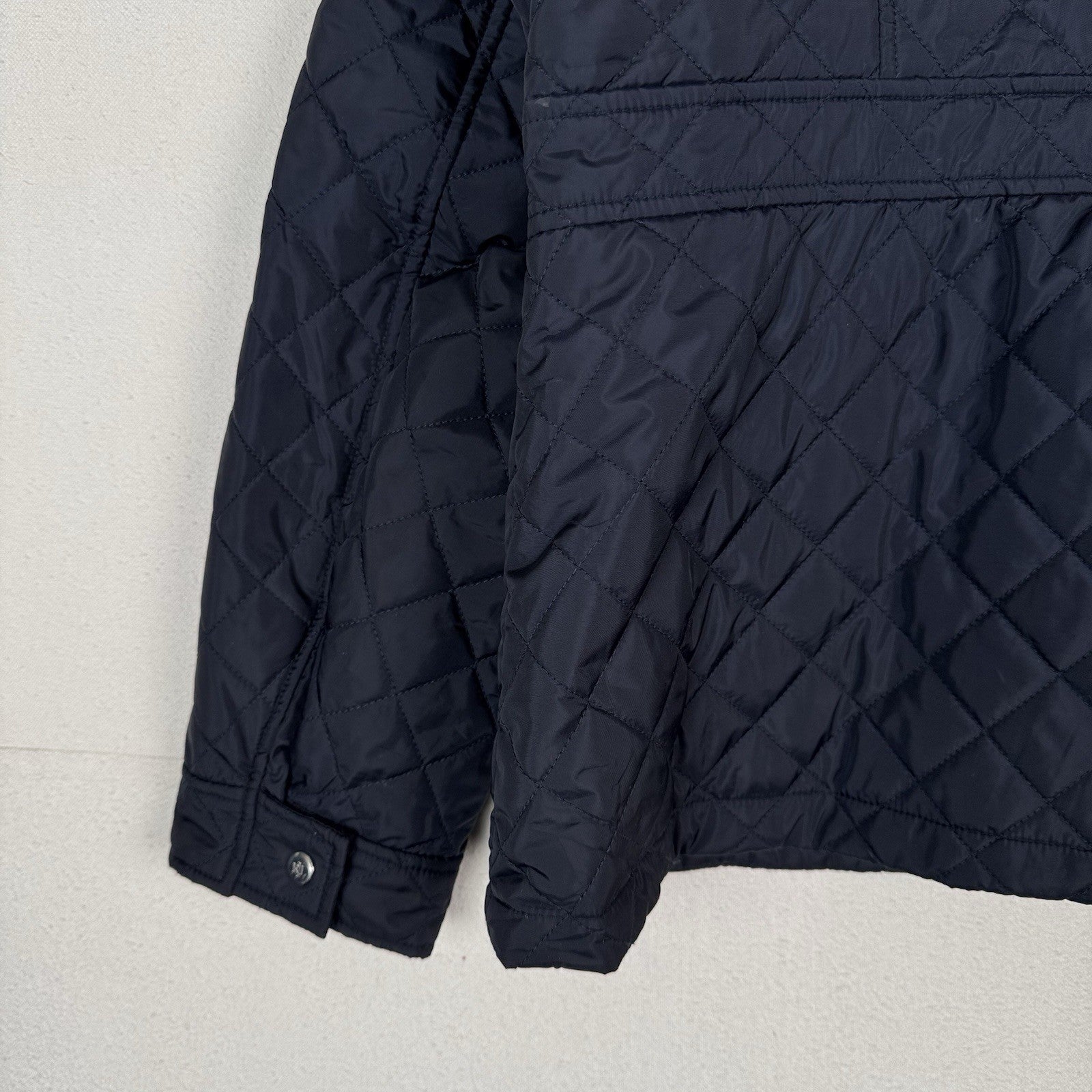 Lauren Ralph Lauren Women's Diamond Quilted Barn Jacket 2XL Black