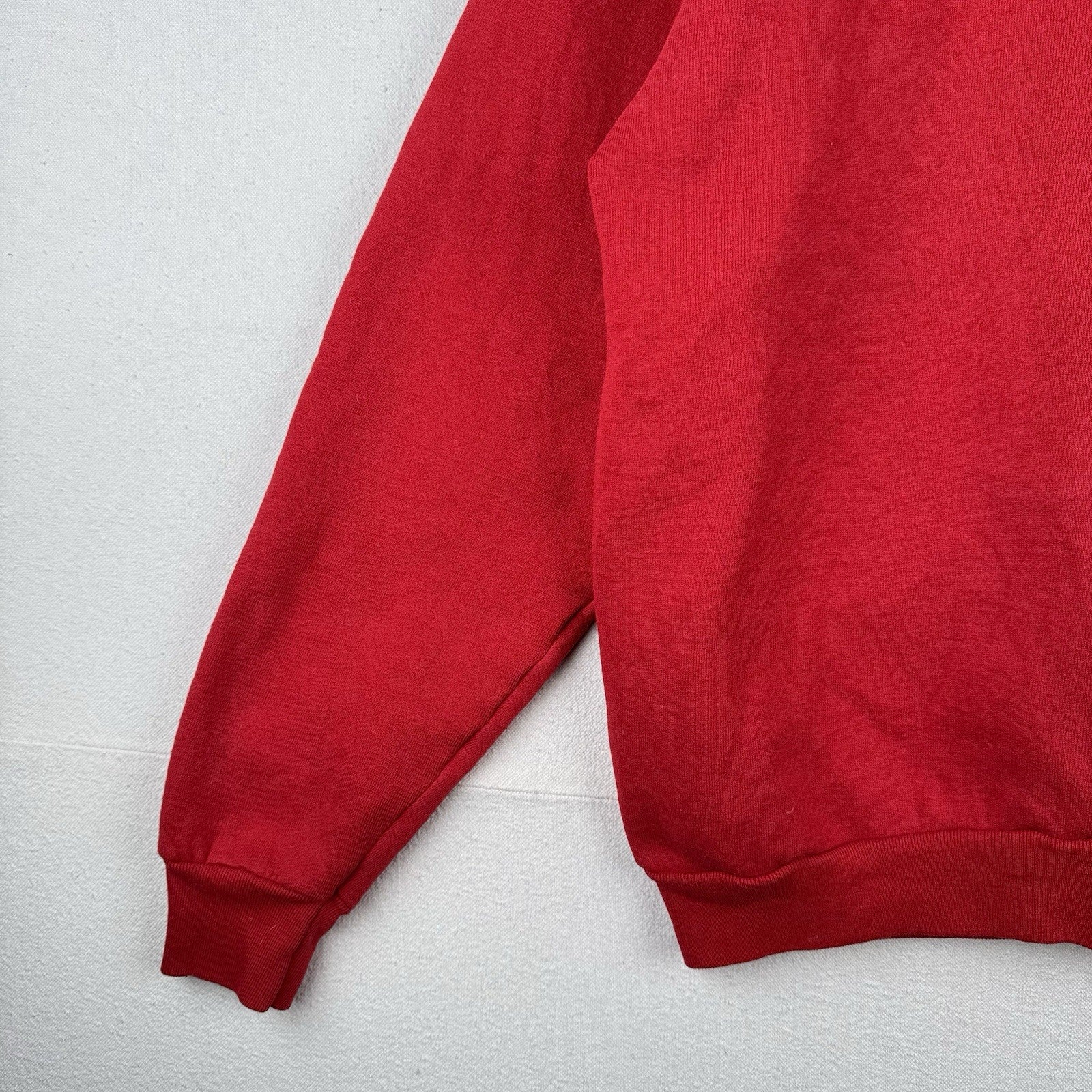 80’s Vtg Polo Ralph Lauren Sweatshirt Men XL Scribble Crest Red No Side Seam USA