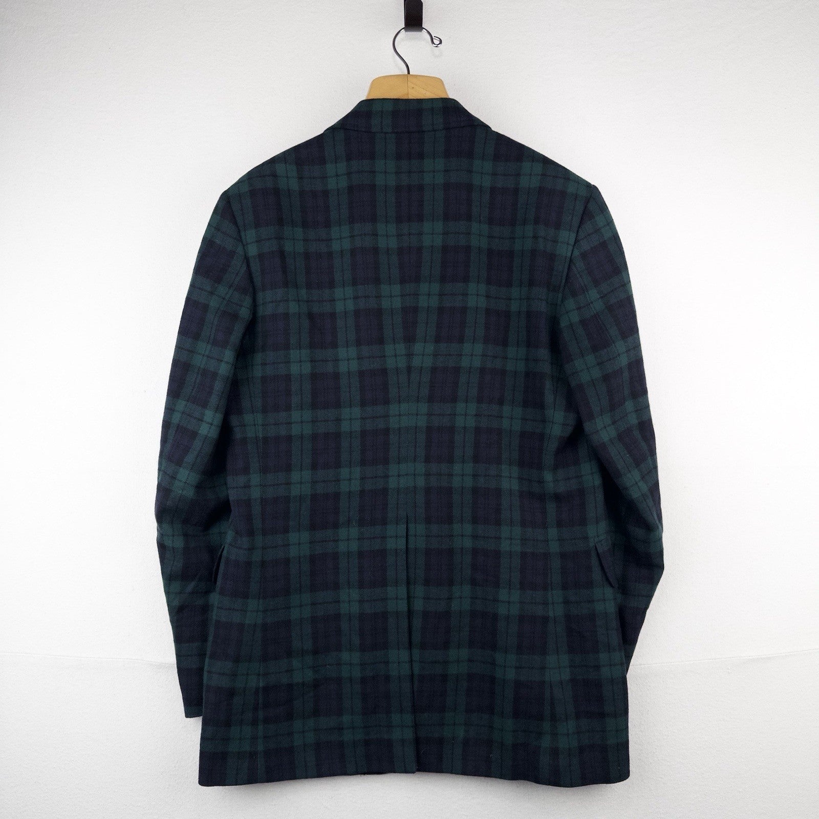 70’s Pendleton Black Watch Plaid Wool Blazer 42L Green Blue 2-Button Jacket USA