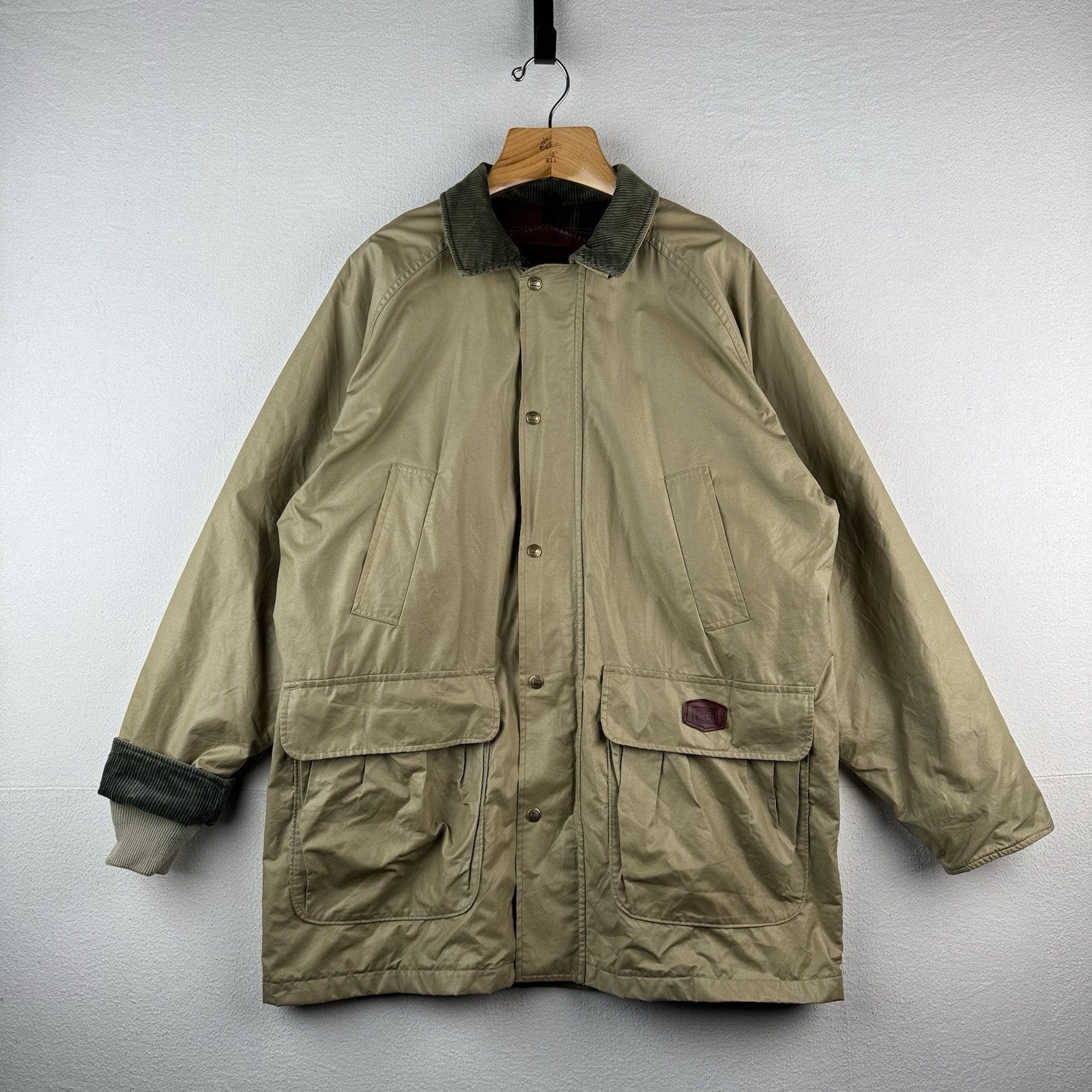 80’s Vtg Woolrich L Weatherproof Flannel Wool Lined Blanket Barn Jacket Coat USA