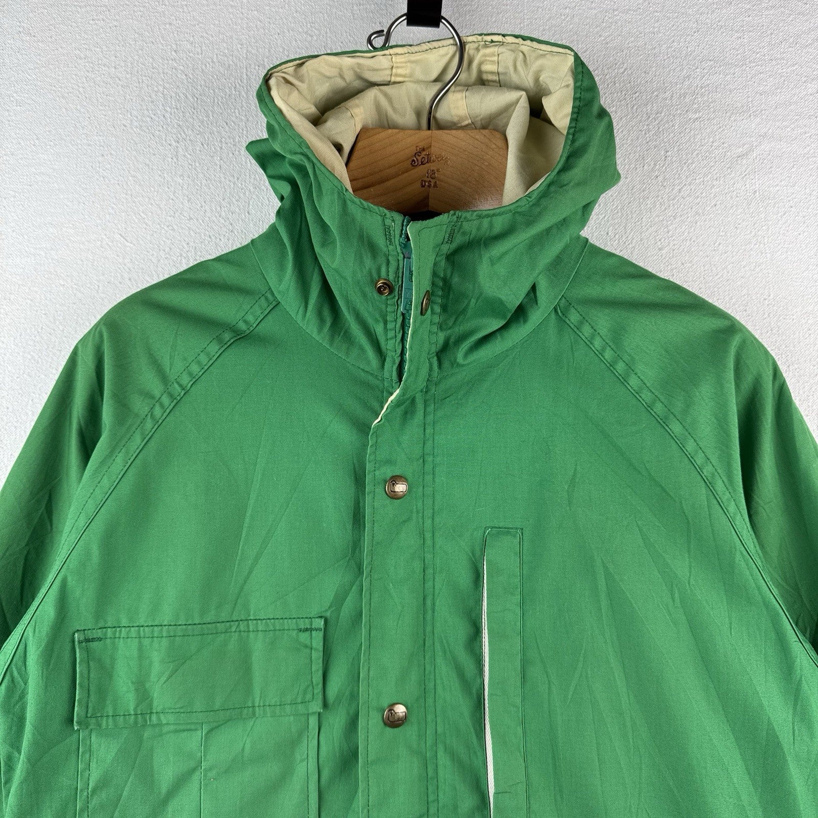 70’s Vintage Woolrich Women’s Small Mountain Parka Kelly Green Made In USA