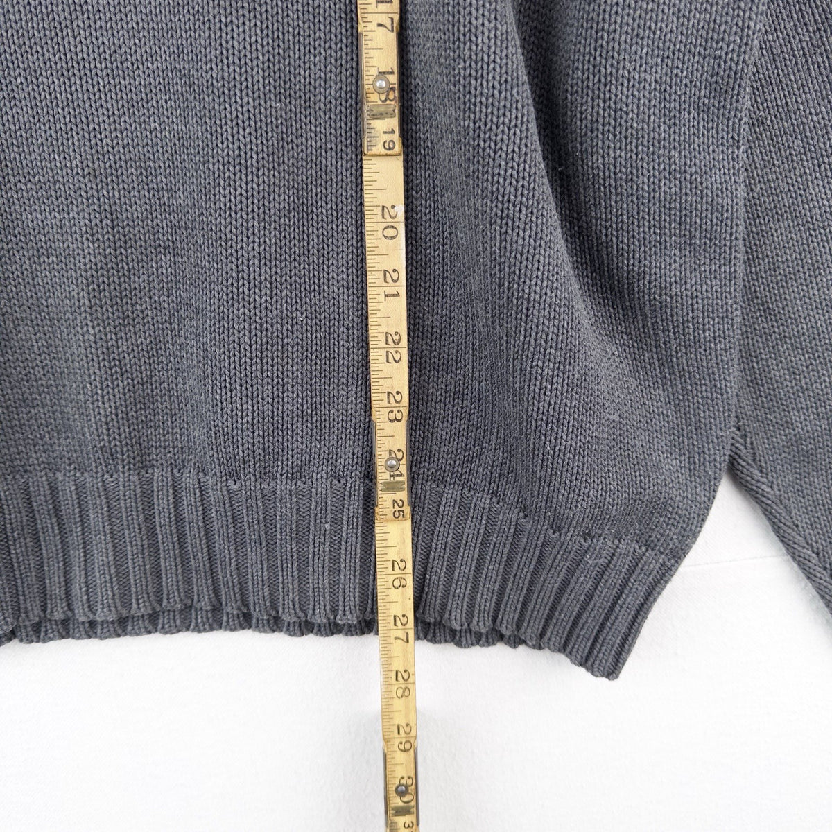 90’s Vintage Polo Ralph Lauren Mens XL Sweater Gray Knit Crew Neck *Read