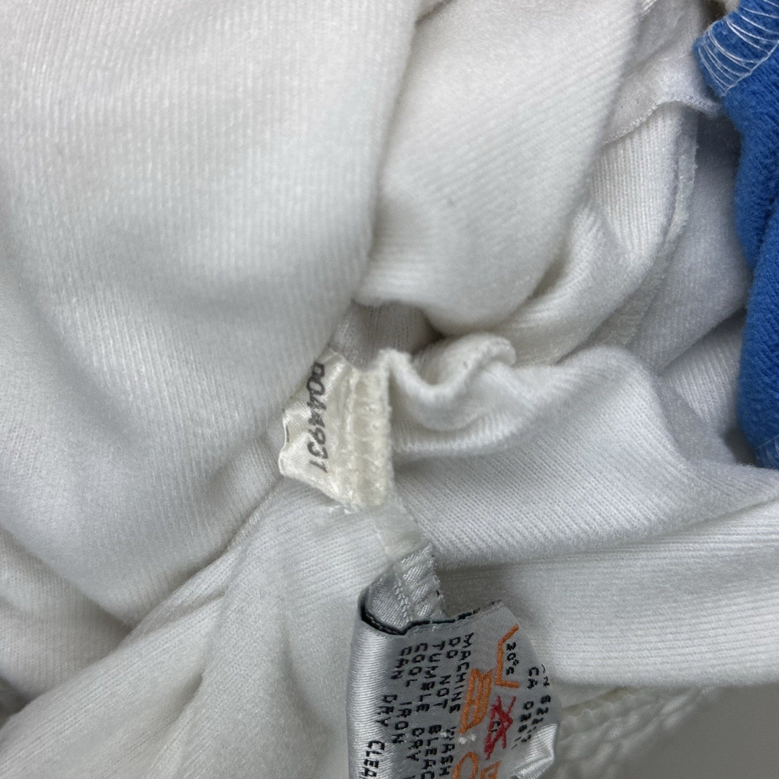 Vintage 80’s Puma Track Pants Embroidered Logo White Blue Yellow