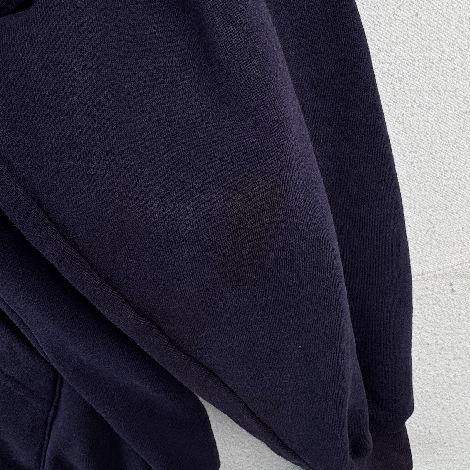 90’s Vtg GAP Athletic Hoodie Men Large Blue Button Drawstring Faded Distressed