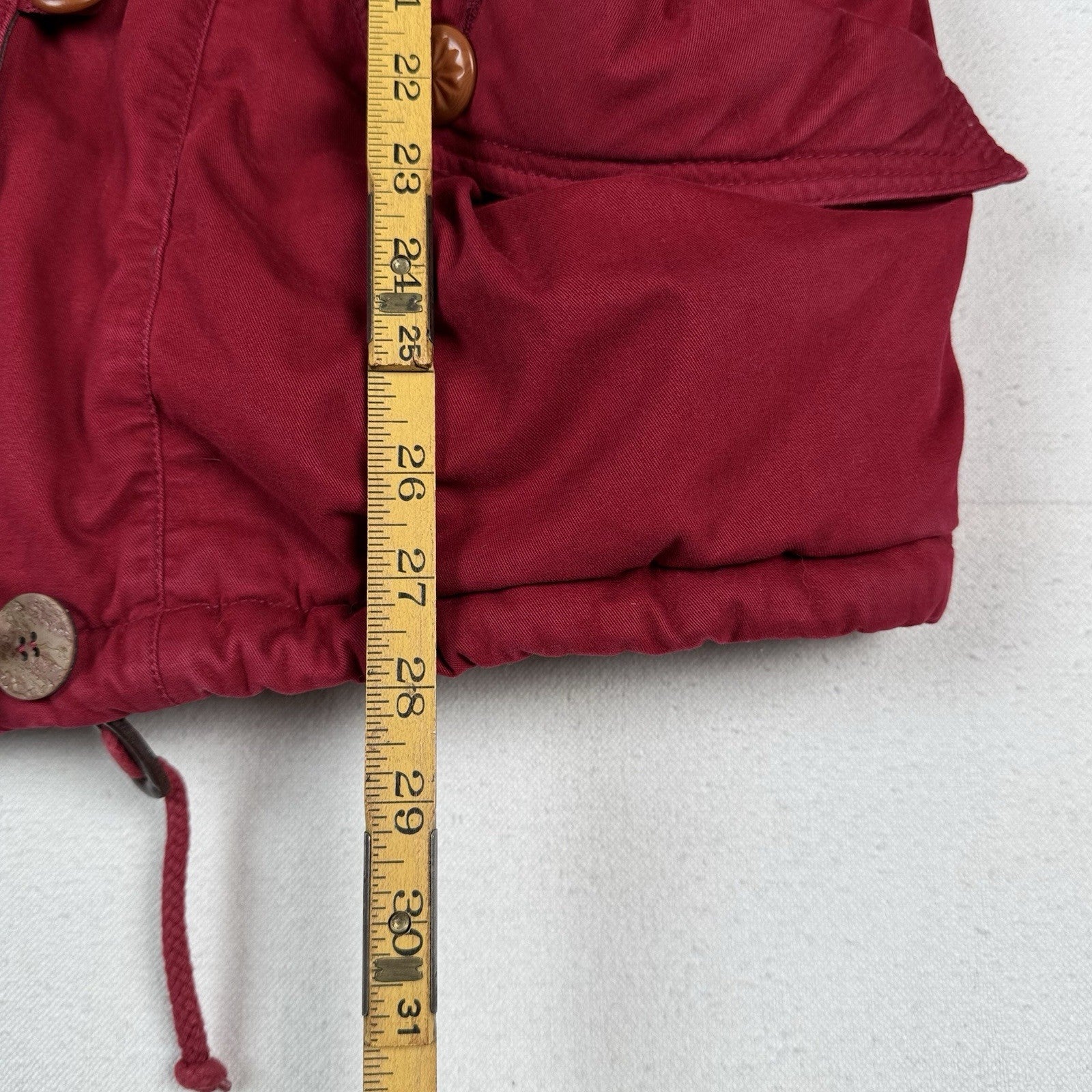 Vintage 80s Mulberry Street Aztec Parka Fox Tail Fur Hood Zip Jacket Women’s M