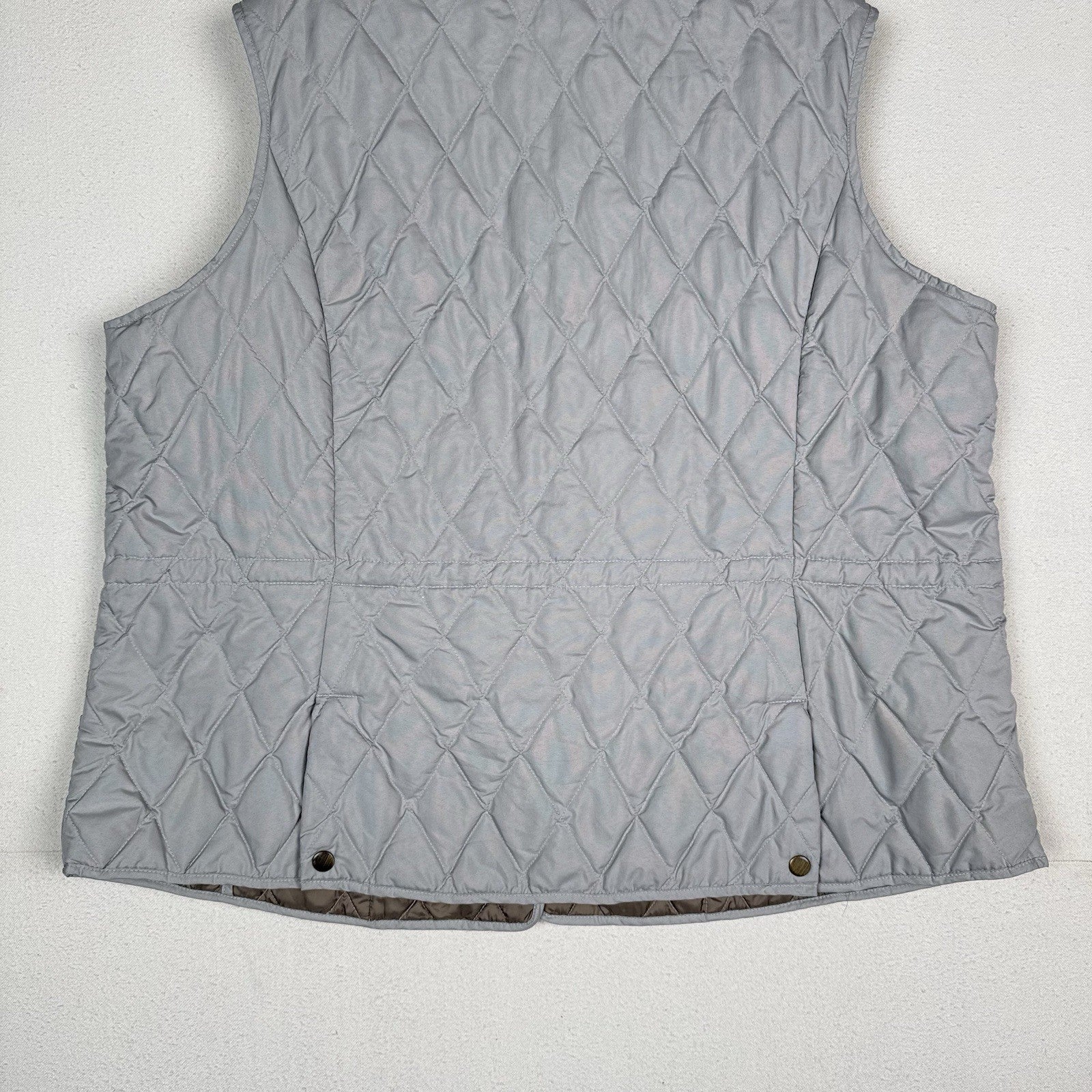 Eddie Bauer Women’s 3X Grey EB550 Premium Goose Down Cold Weather Vest