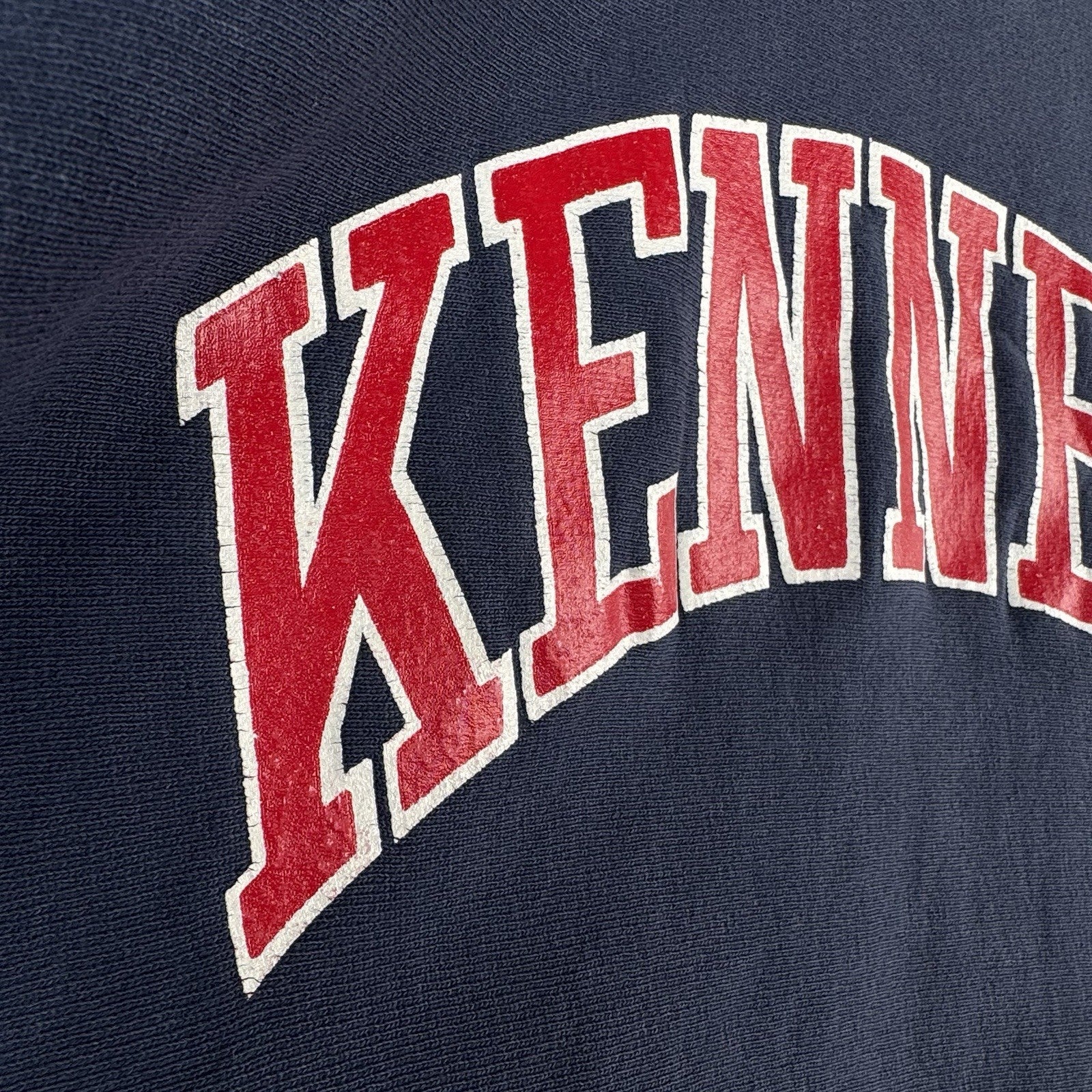 80's Vtg Champion Reverse Weave "Kennedy" Men's L Sweatshirt Crew Neck USA *Read