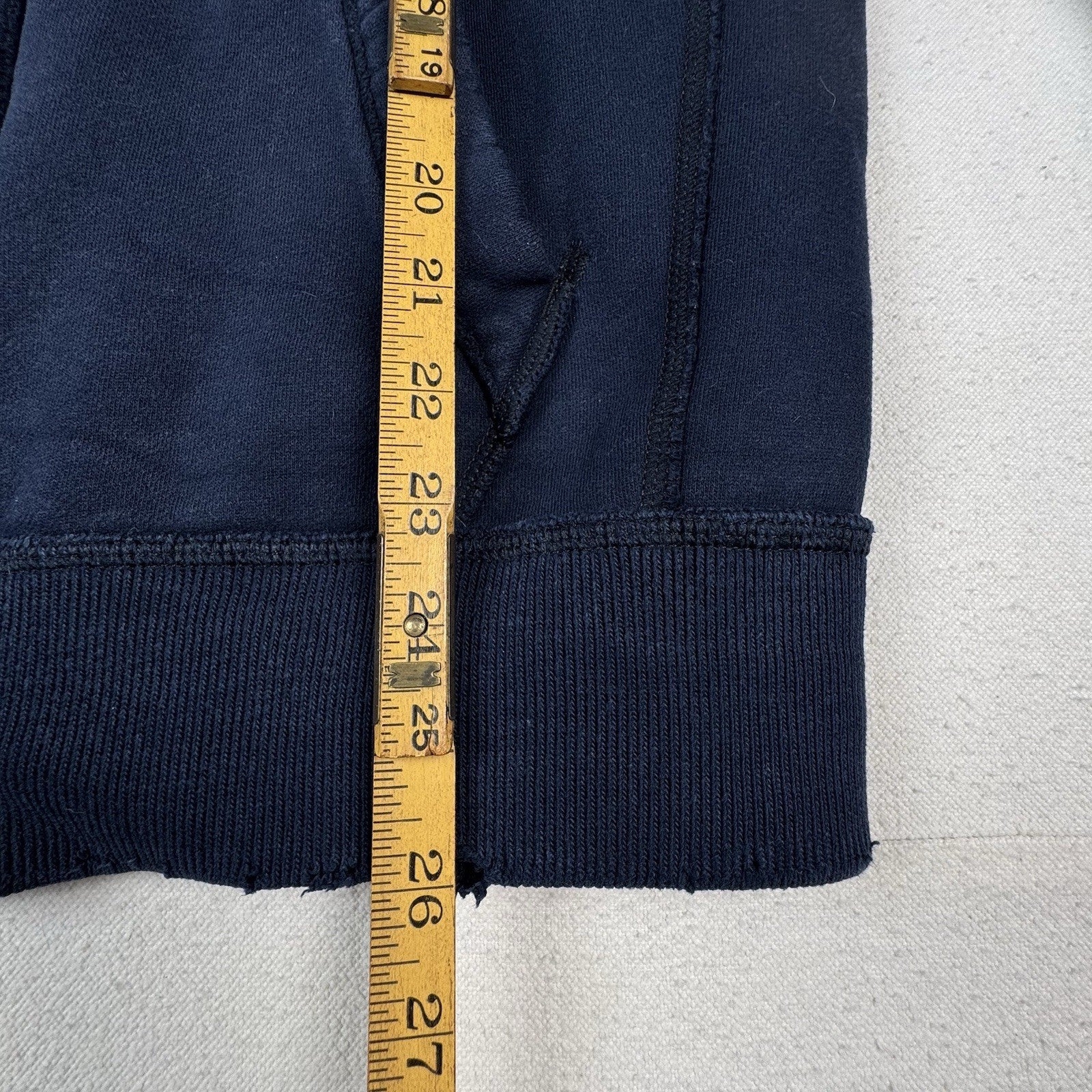 Vintage Abercrombie & Fitch Varsity Zip Up Jacket Mens Large Blue Muscle Fit ‘54