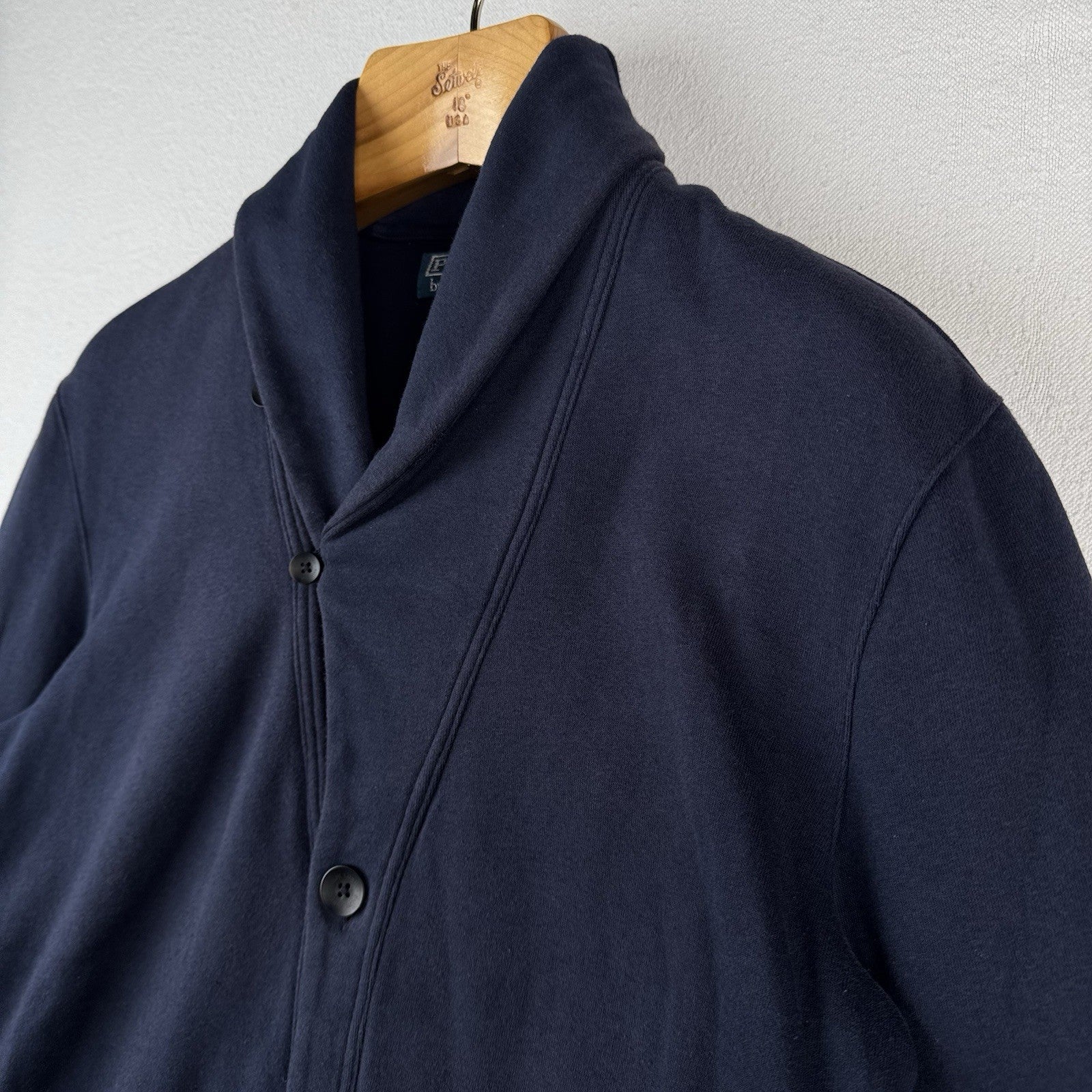 Polo Ralph Lauren Sweater Men’s Small Blue Solid Button Cardigan Shawl College