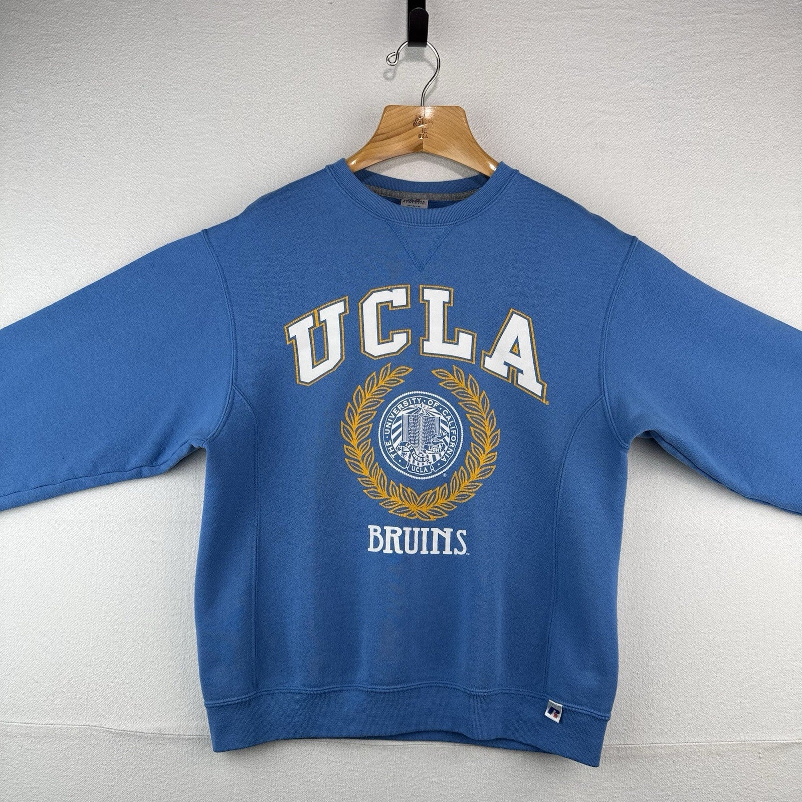 90’s Vtg UCLA Bruins Crewneck Sweatshirt Men’s M Blue Russell Athletic