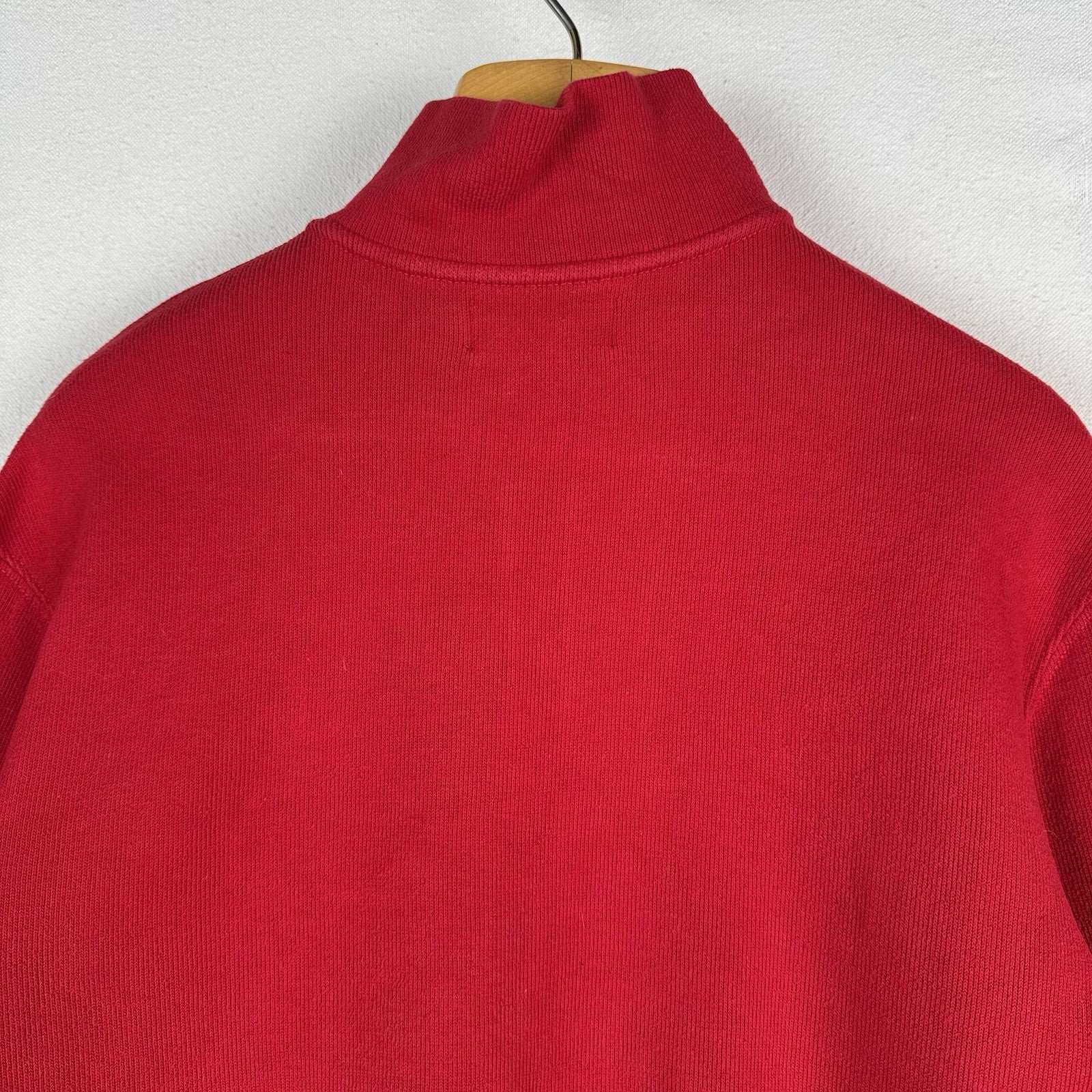 80’s Vintage Polo Ralph Lauren Quarter 1/4 Zip Pullover Sweater Mens XL Red