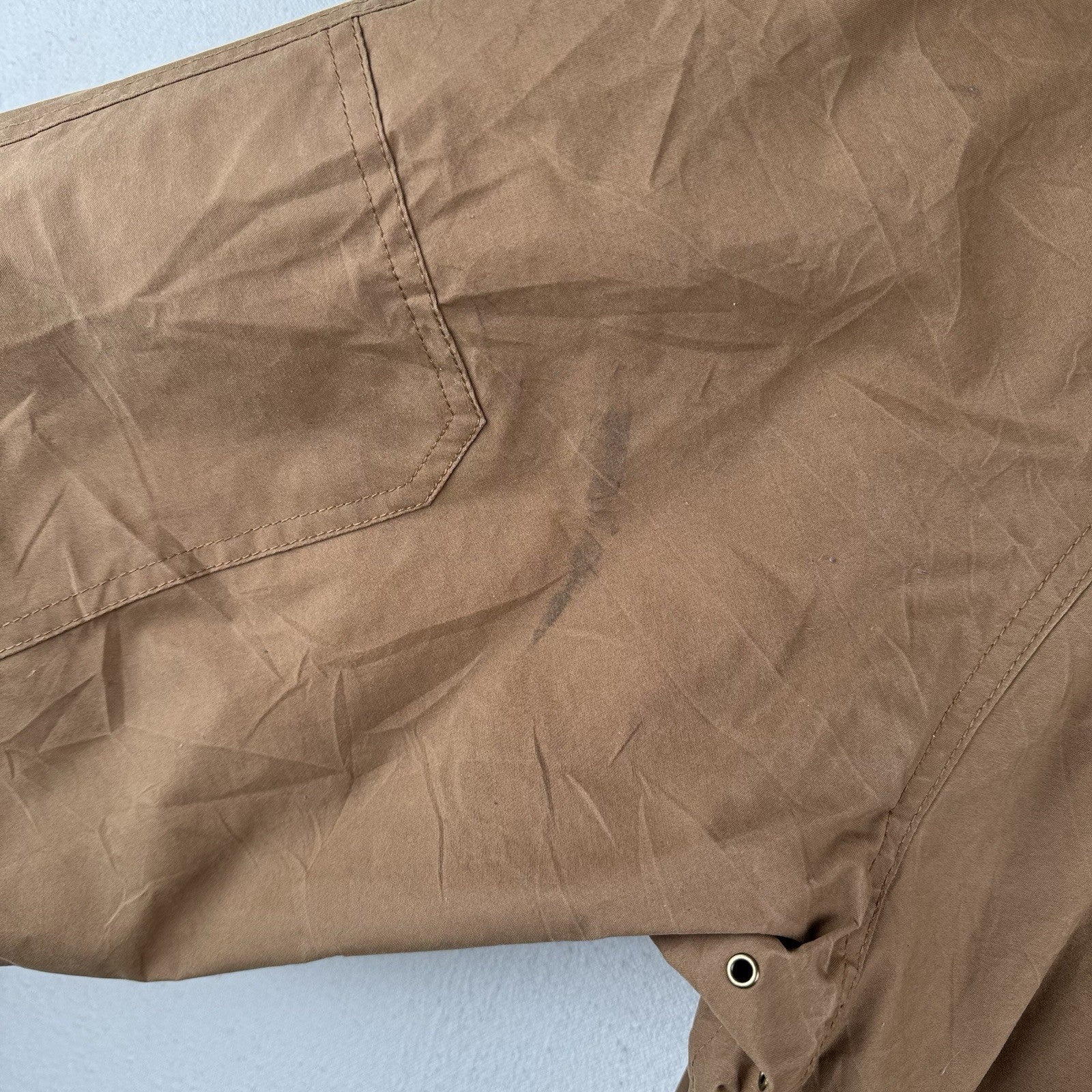 Lands' End Men's Bayfield Cotton Parka Camel Color Size XLT (46-48) *Read
