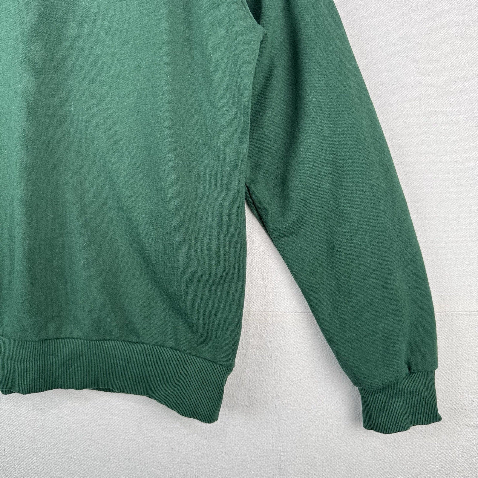 Coca-Cola 1/4 Zip Men's XL Green Red Embroidered Fleece Sweatshirt *Read