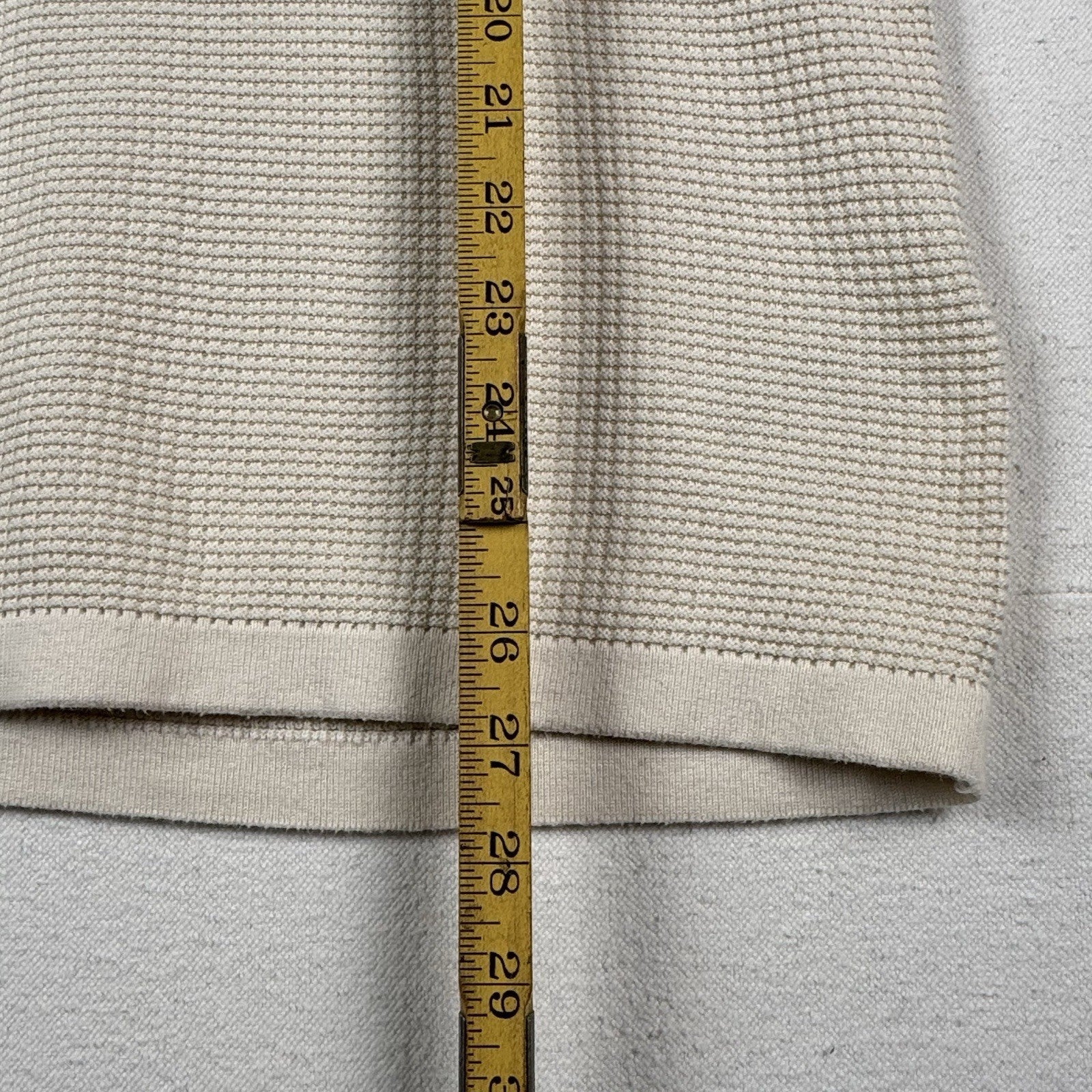 Madewell Men’s Johnny Collar Waffle Knit Polo Sweater Size Small 100% Cotton