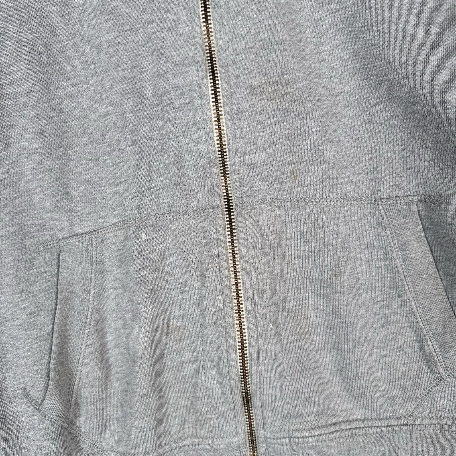 Vtg Polo Ralph Lauren Thermal Hoodie Men’s 2XL Full Zip Gray Sweatshirt *Read