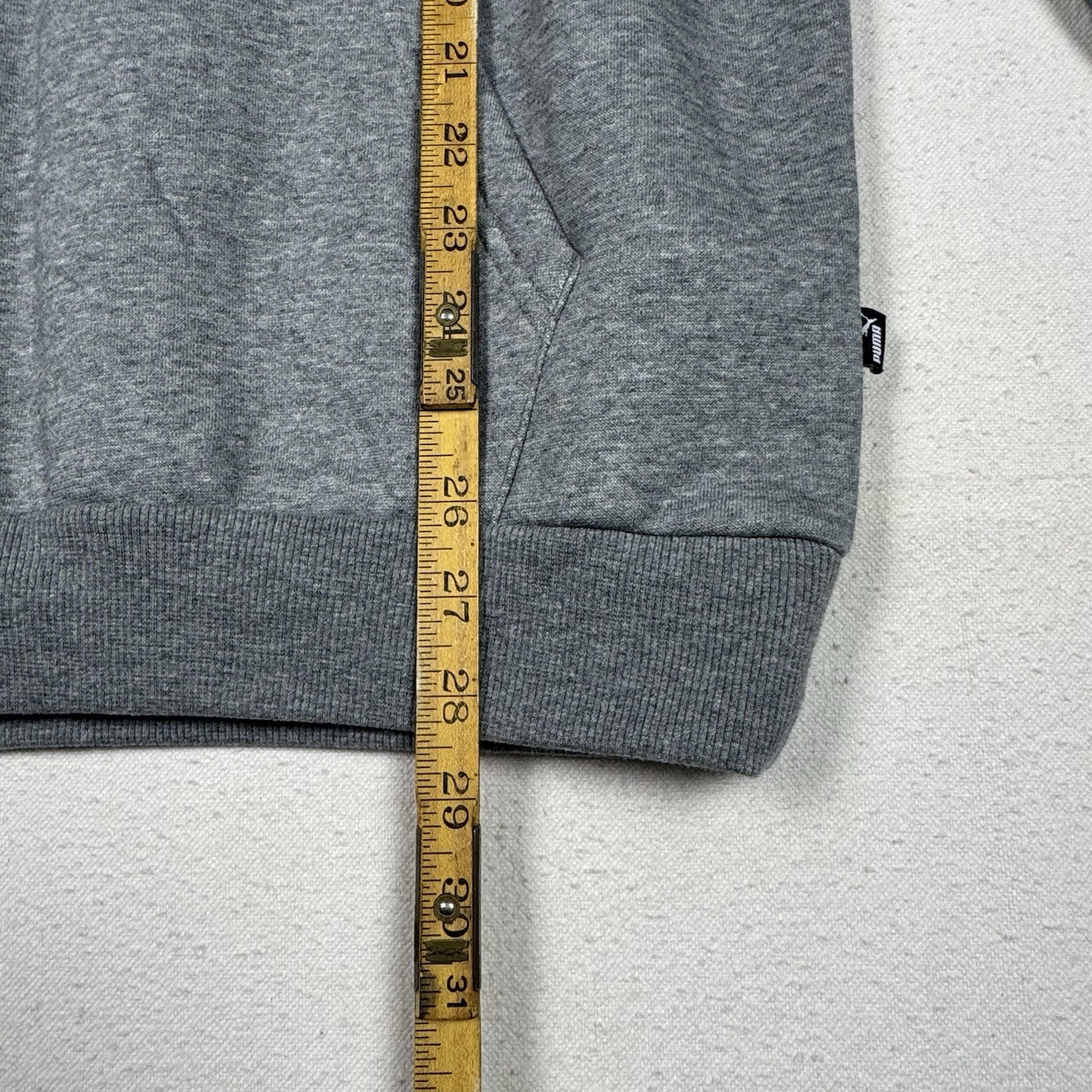 Puma Essential Embroidery Logo Sweat Hoodie + Matching Pants Tracksuits Gray M