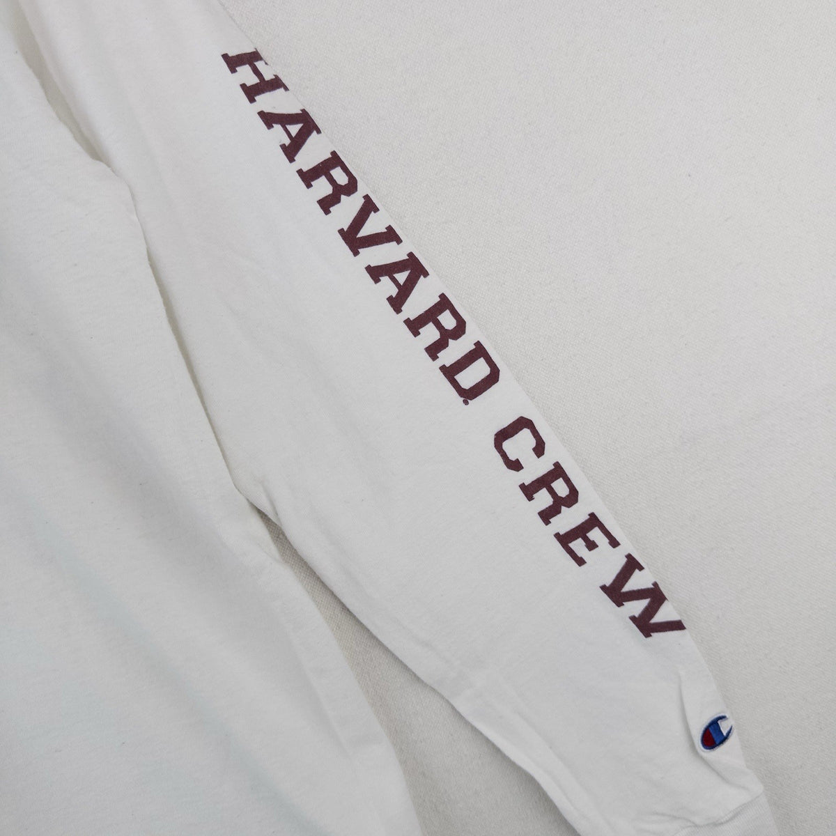 Champion Harvard Crew Long Sleeve T-shirt Oars Graphic Men’s Small White