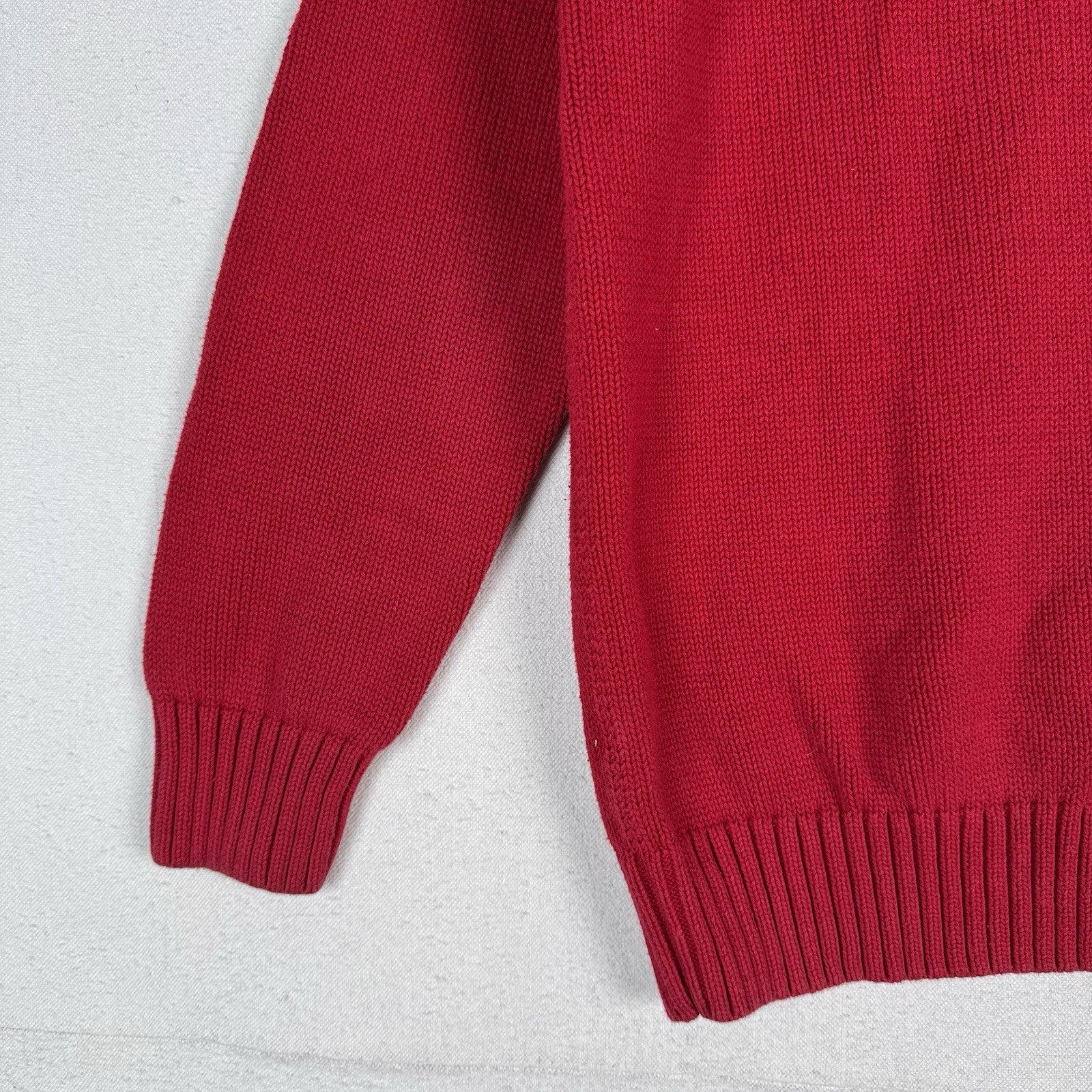 Polo Ralph Lauren Youth Red Shawl Collar Knit Sweater Boy’s XL (18-20)