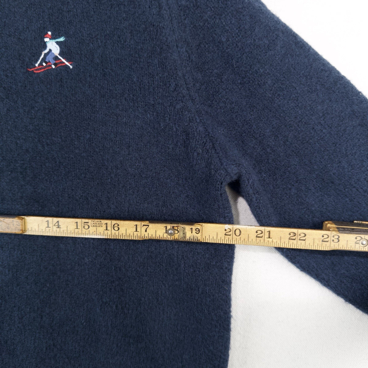 Abercrombie & Fitch Madeline Sweater Crew Neck Ski Park City Utah Blue XS