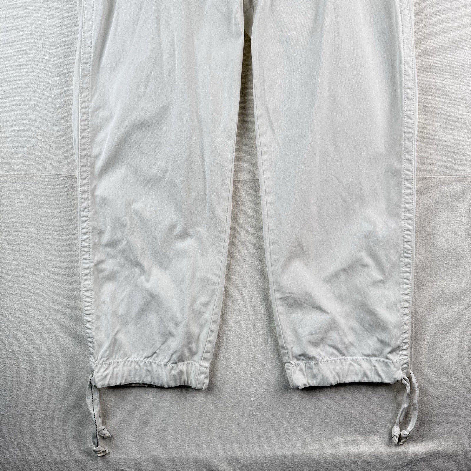 Polo Ralph Lauren Naval Pants Mens 36x32 [Fits 36x30] White Adjustable Ankle