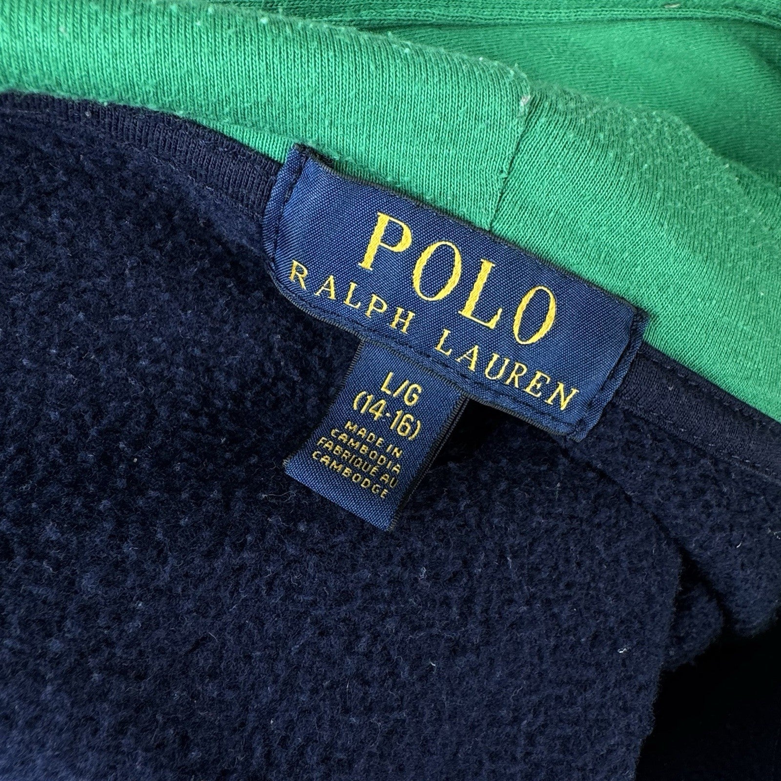 Polo Ralph Lauren Sweat Suit Top & Bottom Youth Large 14/16 Red Green Blue *Read