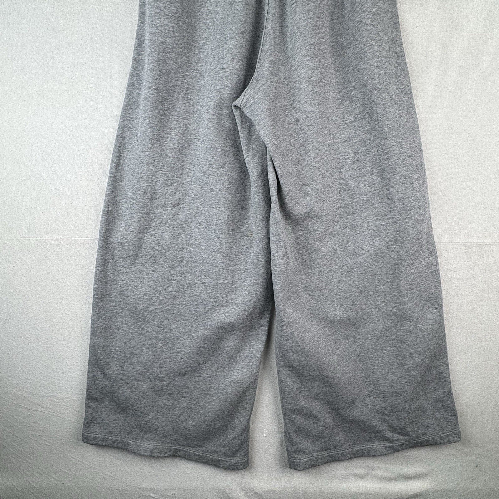 Nike Sportswear Knit Palazzo Women’s Large Wide Leg Sweatpants Grey Heather