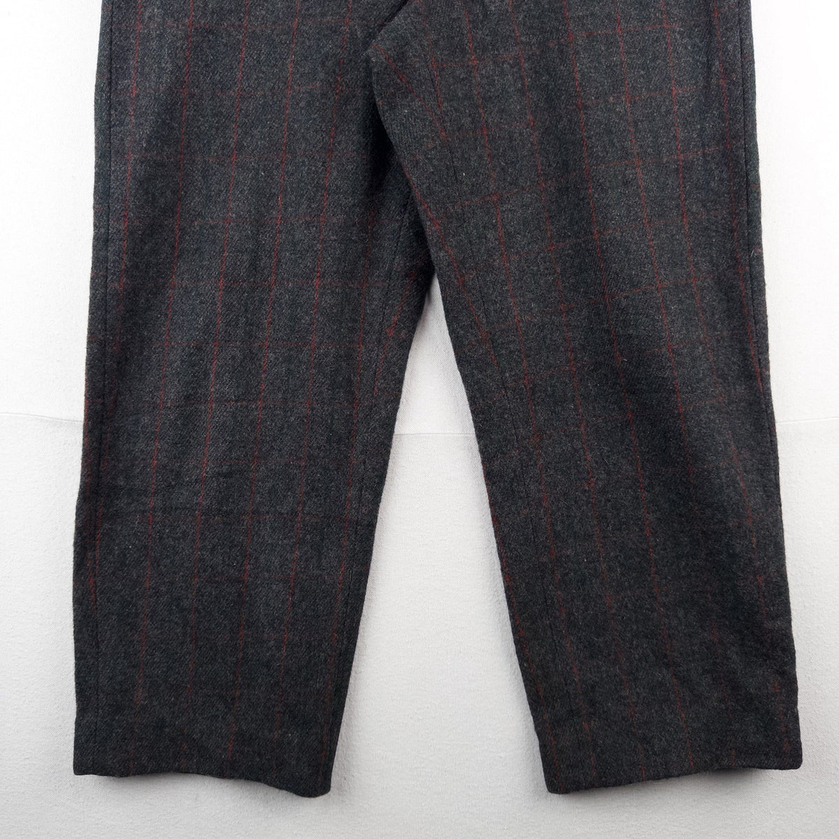 60’s Vtg Woolrich Hunting Malone Pants 34x26 Wool Windowpane Stripe Talon USA
