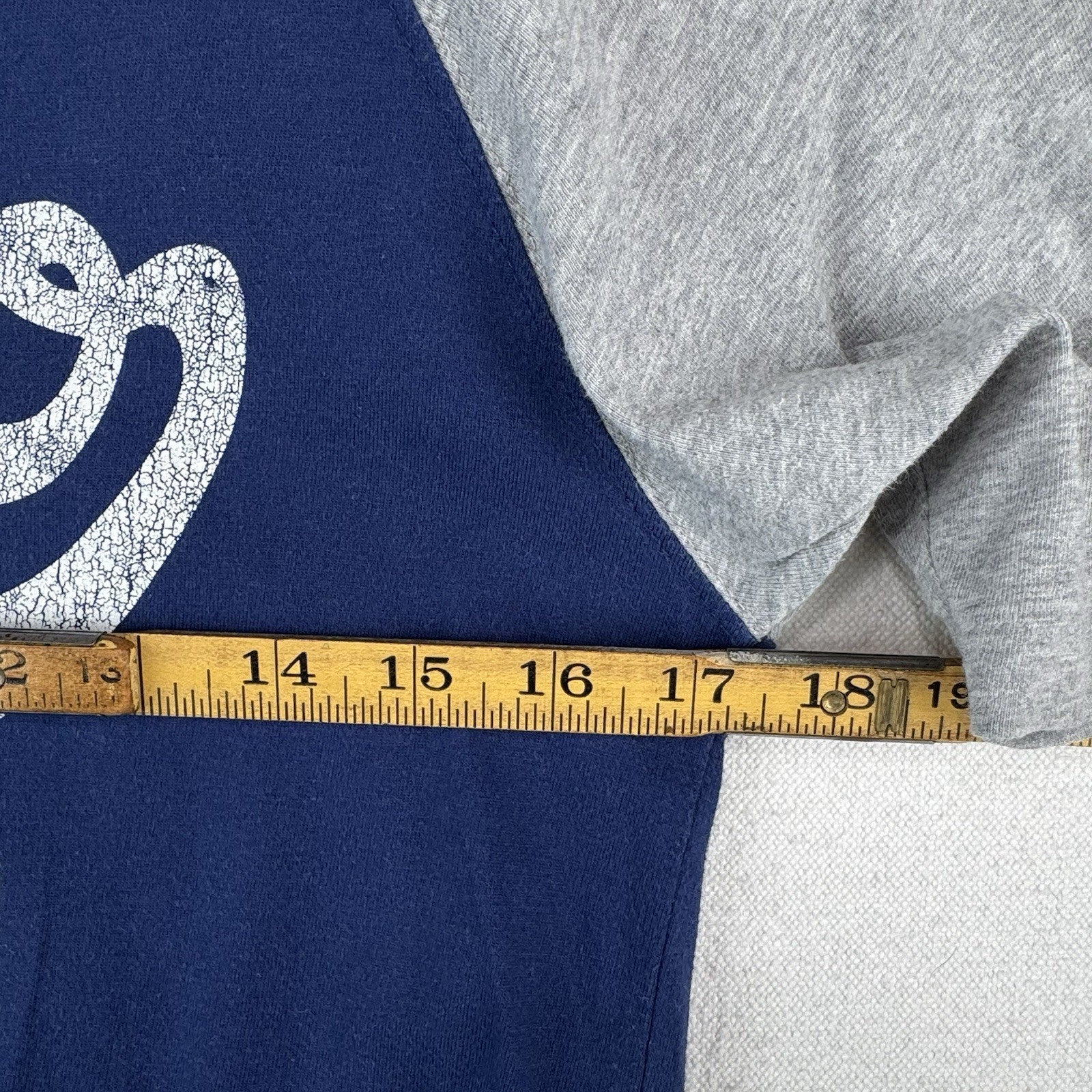 Polo Ralph Lauren Youth Large Blue Raglan Baseball Tee T-Shirt Fits Women Small