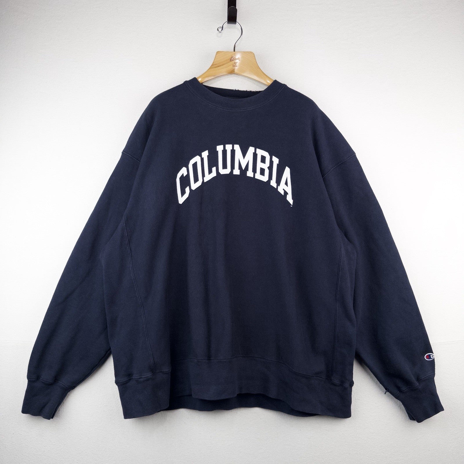 90’s Vtg Columbia University Reverse Weave Crewneck Sweatshirt Blue Mens 2XL