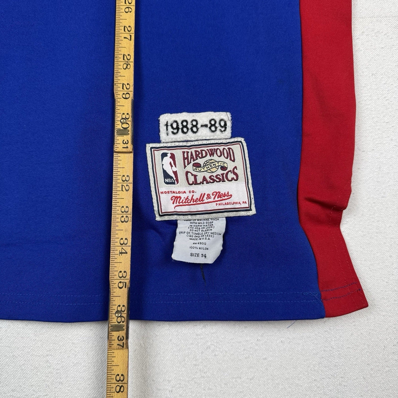Vintage Detroit Pistons Isiah Thomas Jersey Mens 2XL Mitchell Ness Made In USA