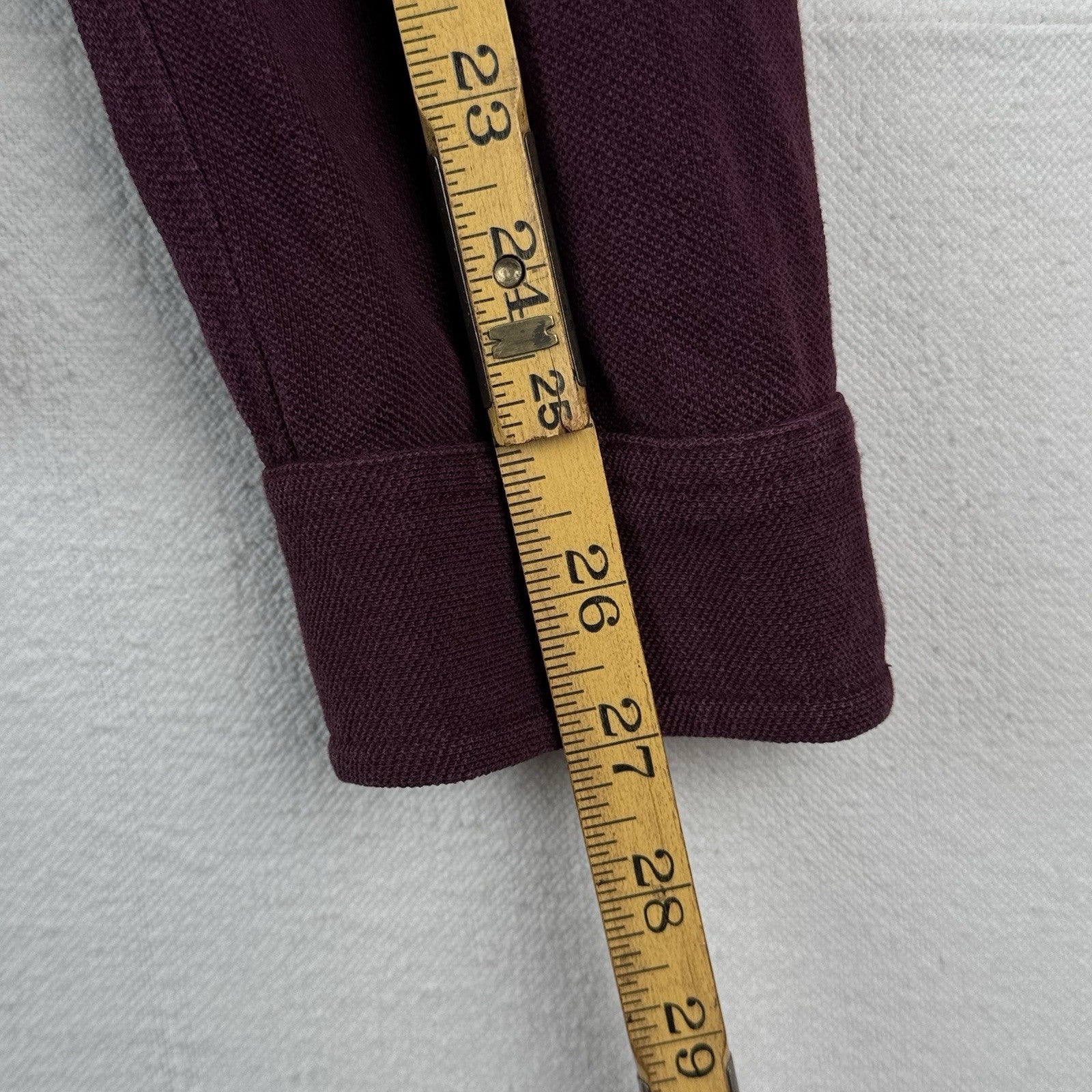 Vintage Polo Ralph Lauren Men’s L Pocket Rugby Shirt Long Sleeve Burgundy White