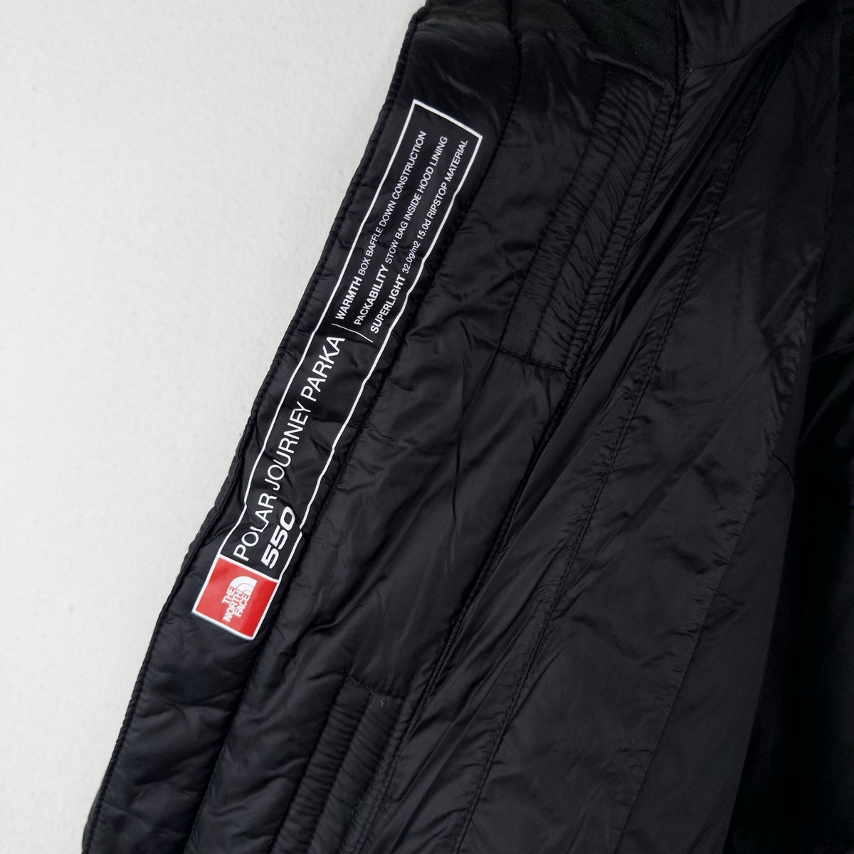 THE NORTH FACE Polar Journey Parka 550 Men’s L Black Hooded Ripstop