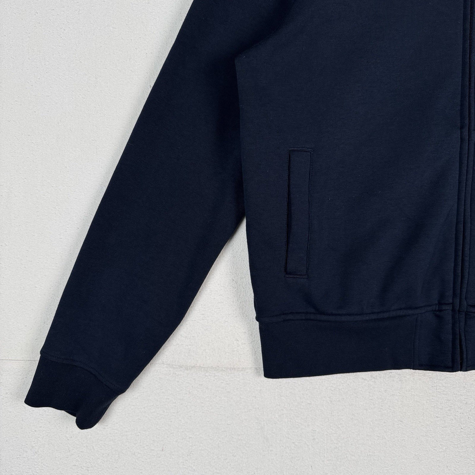 Polo Ralph Lauren Mens Double Knit Full-Zip Sweater Bomber Jacket Size L Blue