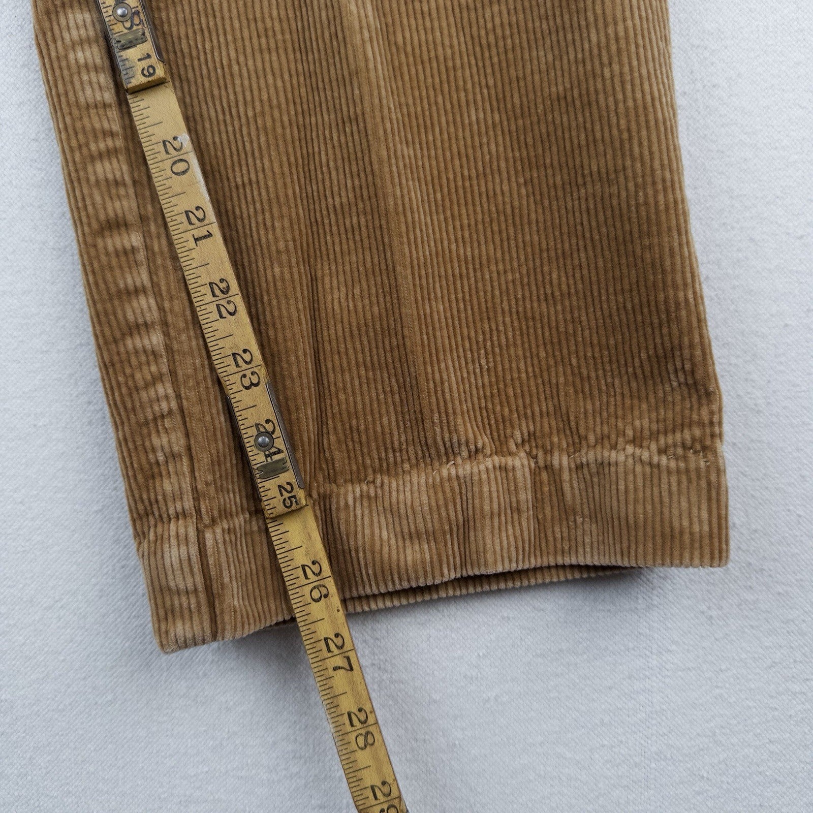 90’s Vtg Polo Ralph Lauren Corduroy Pants Classic Fits 34x26 Tan Brown Wide Wale