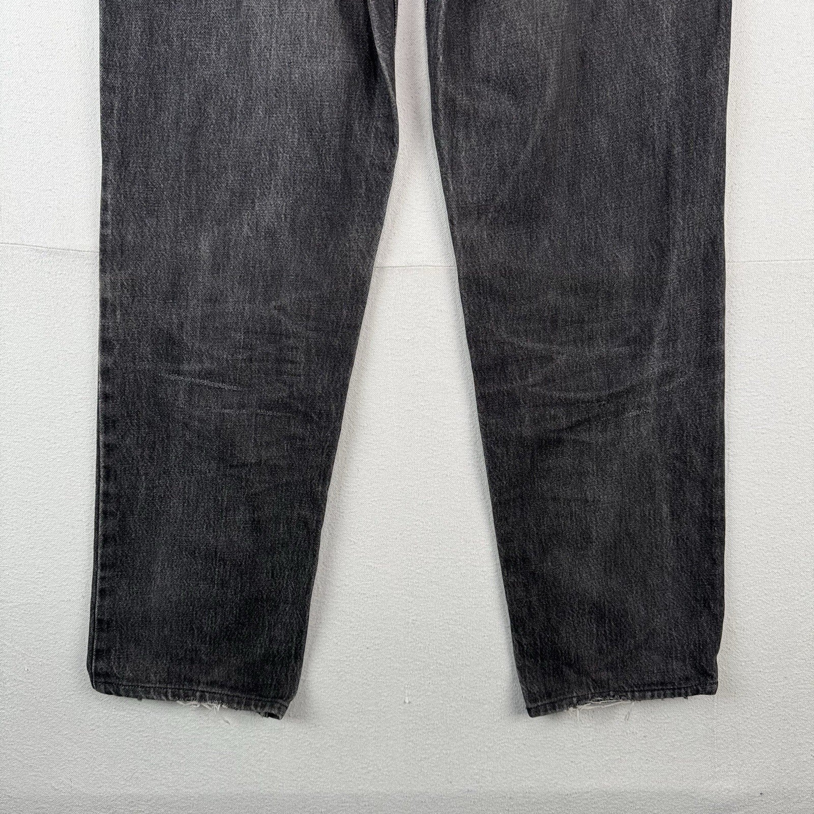 80’s Vtg Lauren Ralph Lauren Womens 30x31 Black Denim Jeans Made USA *Distressed