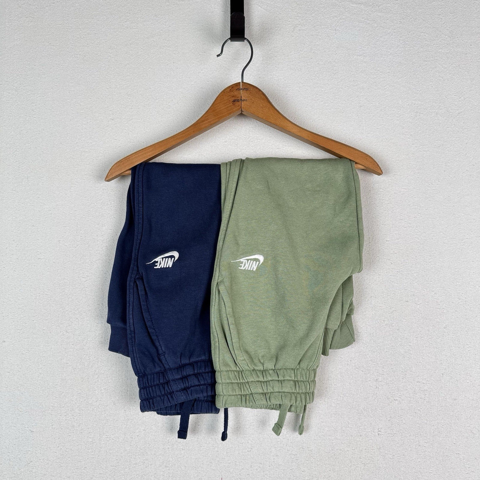 (2) Nike Sportswear Club Little Kid Joggers Sweatpants Green Blue Ribbed Cuff XS