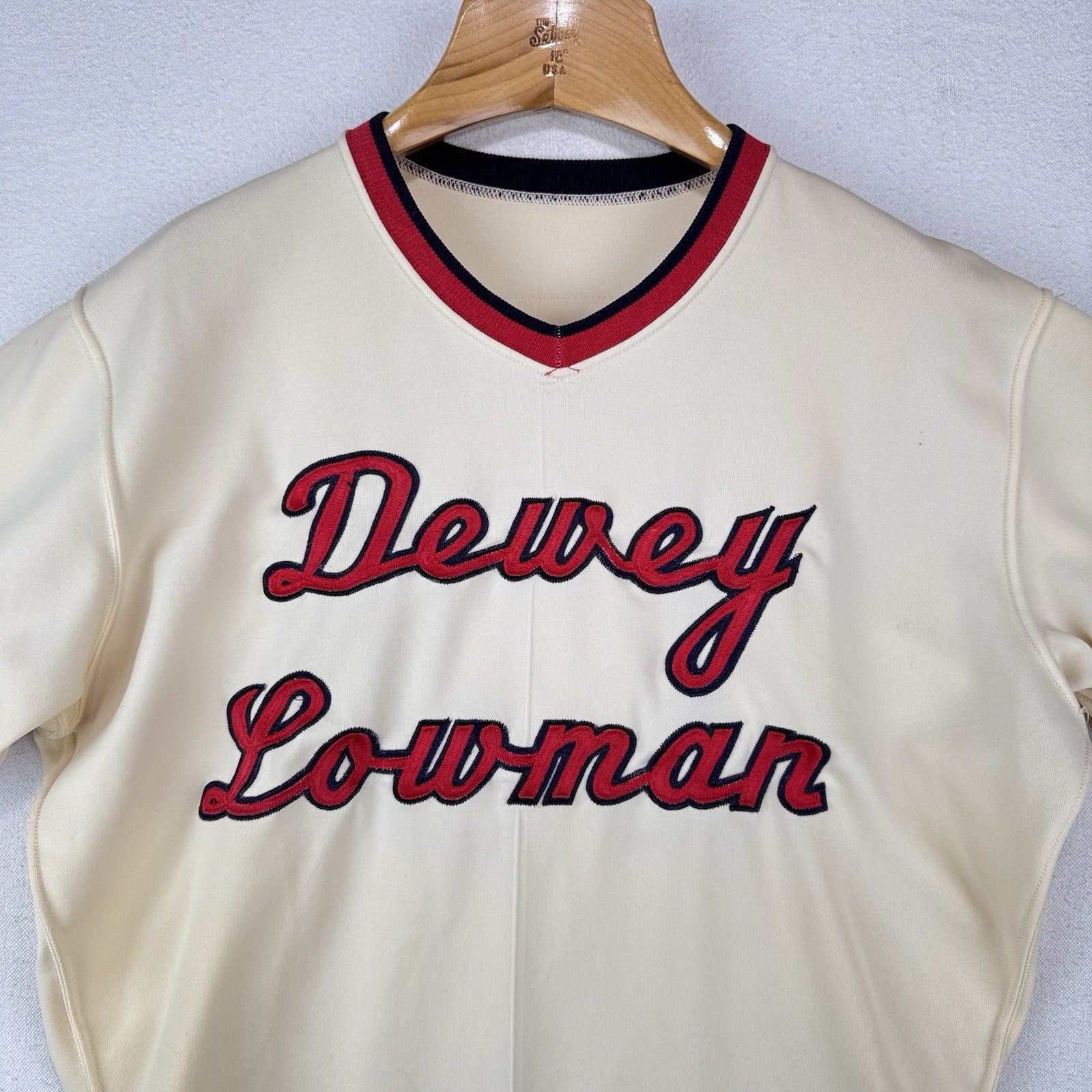 70’s Vtg Dewey Lowman American Legion Baseball Jersey Men’s L 42 Made USA *Read
