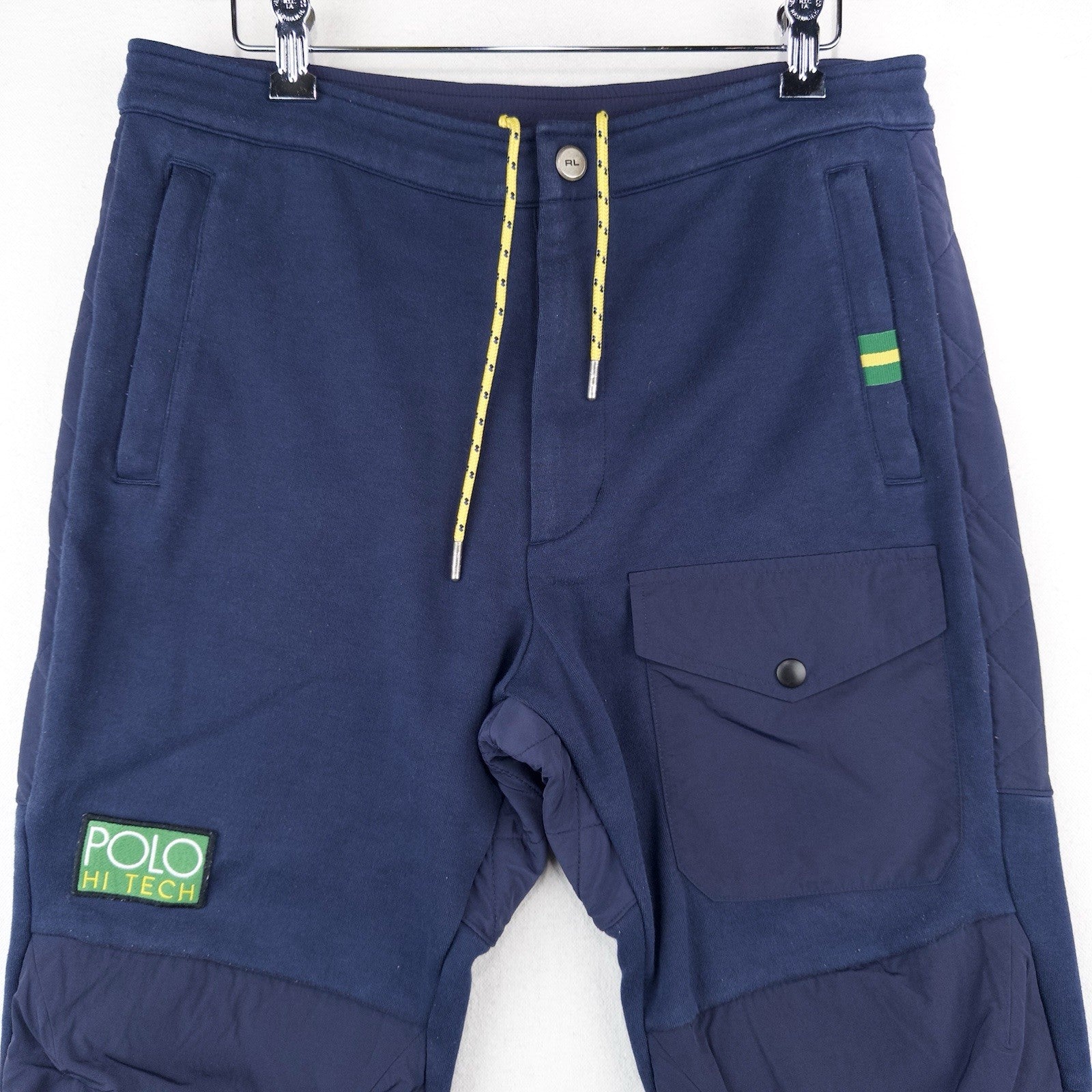 Polo Ralph Lauren Hi Tech Hybrid Jogger Sweatpants Mens M Navy Blue Talon Zipper