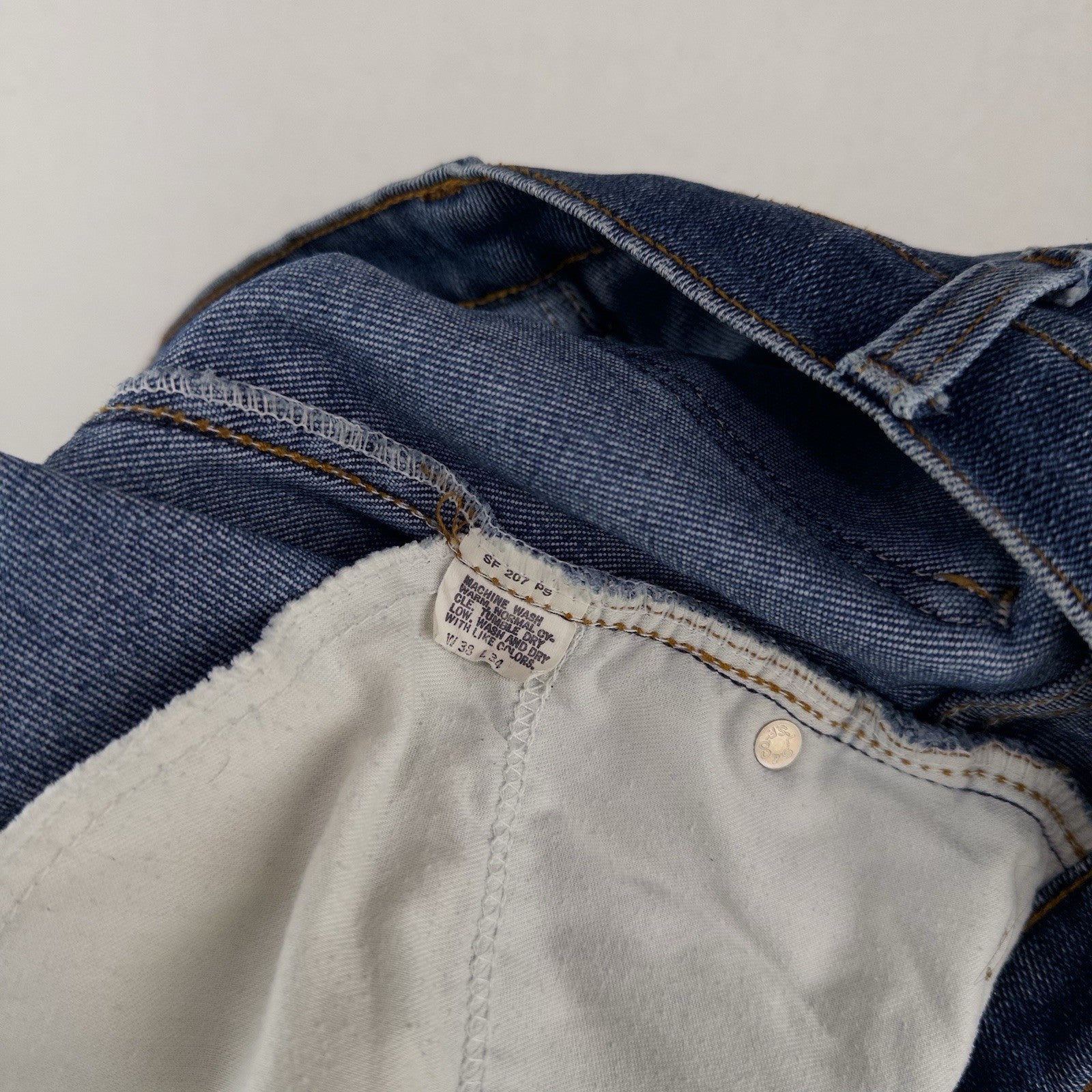80’s Vtg Levi's 509-2017 Straight Leg Regular Fit Blue Denim Jeans Size 38x30