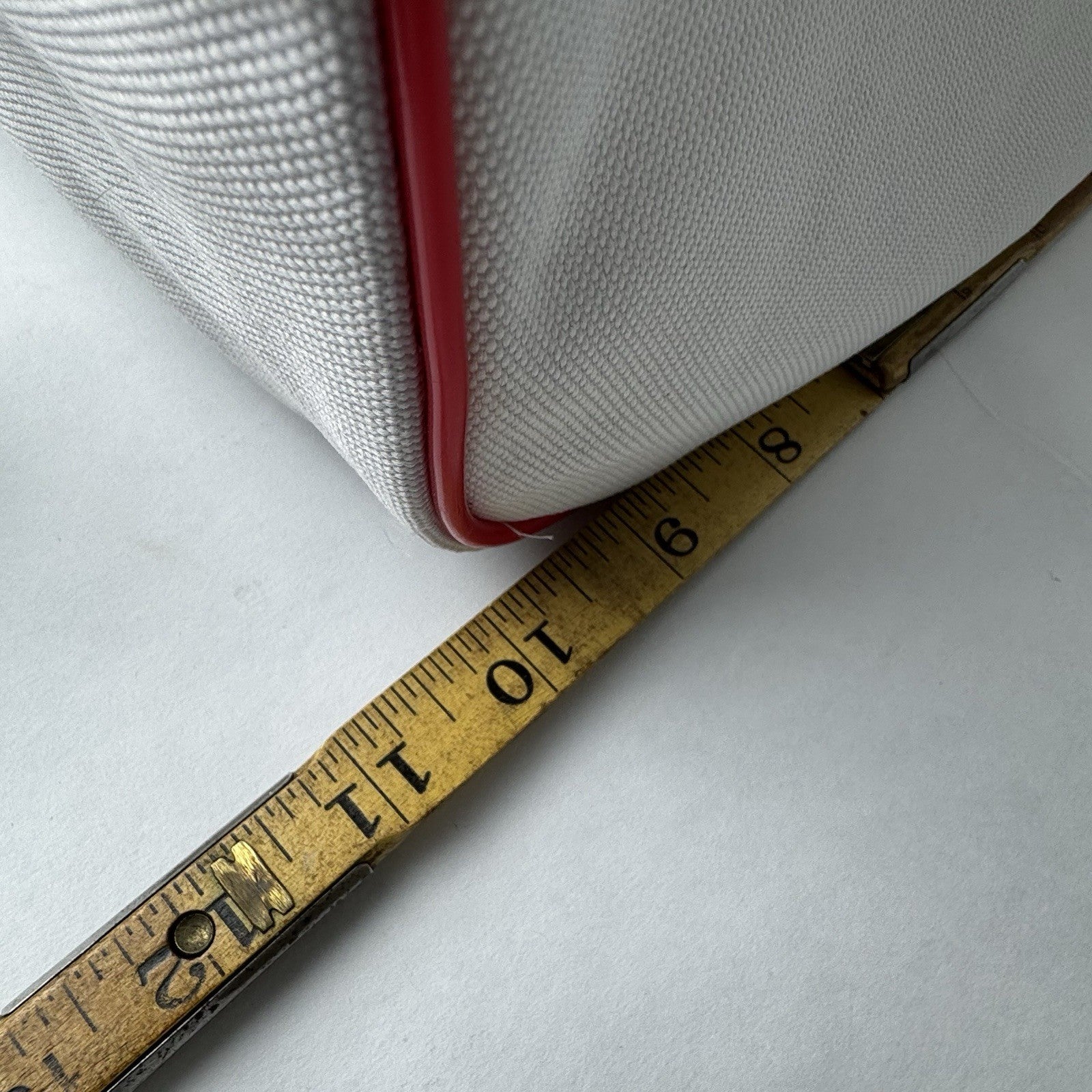 Vintage Lacoste Parfums Duffle Bag White Gym Essential 22”x10”x12”