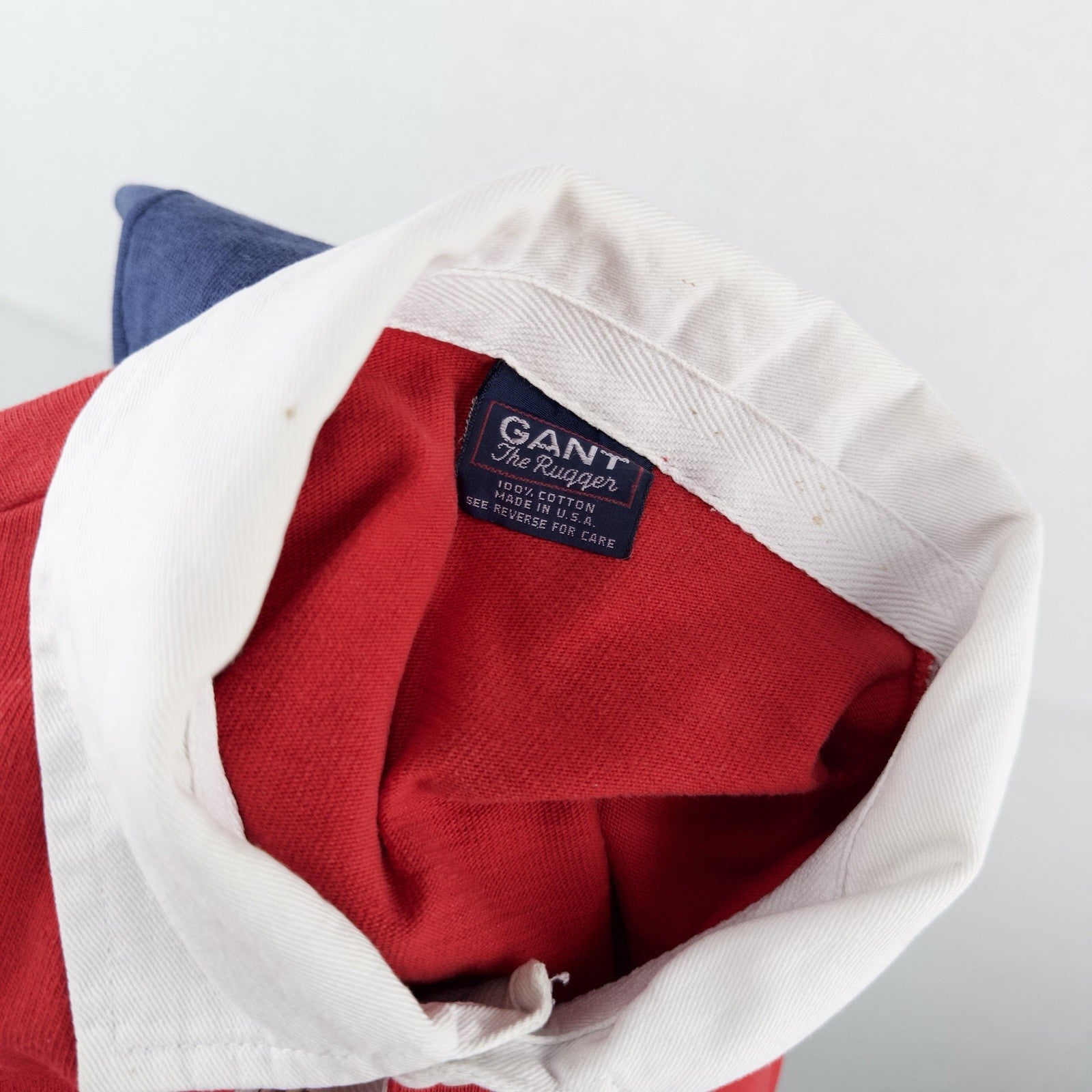 80’s Vtg Gant Rugger Rugby Shirt Men’s Medium Cotton Long Sleeve Polo USA