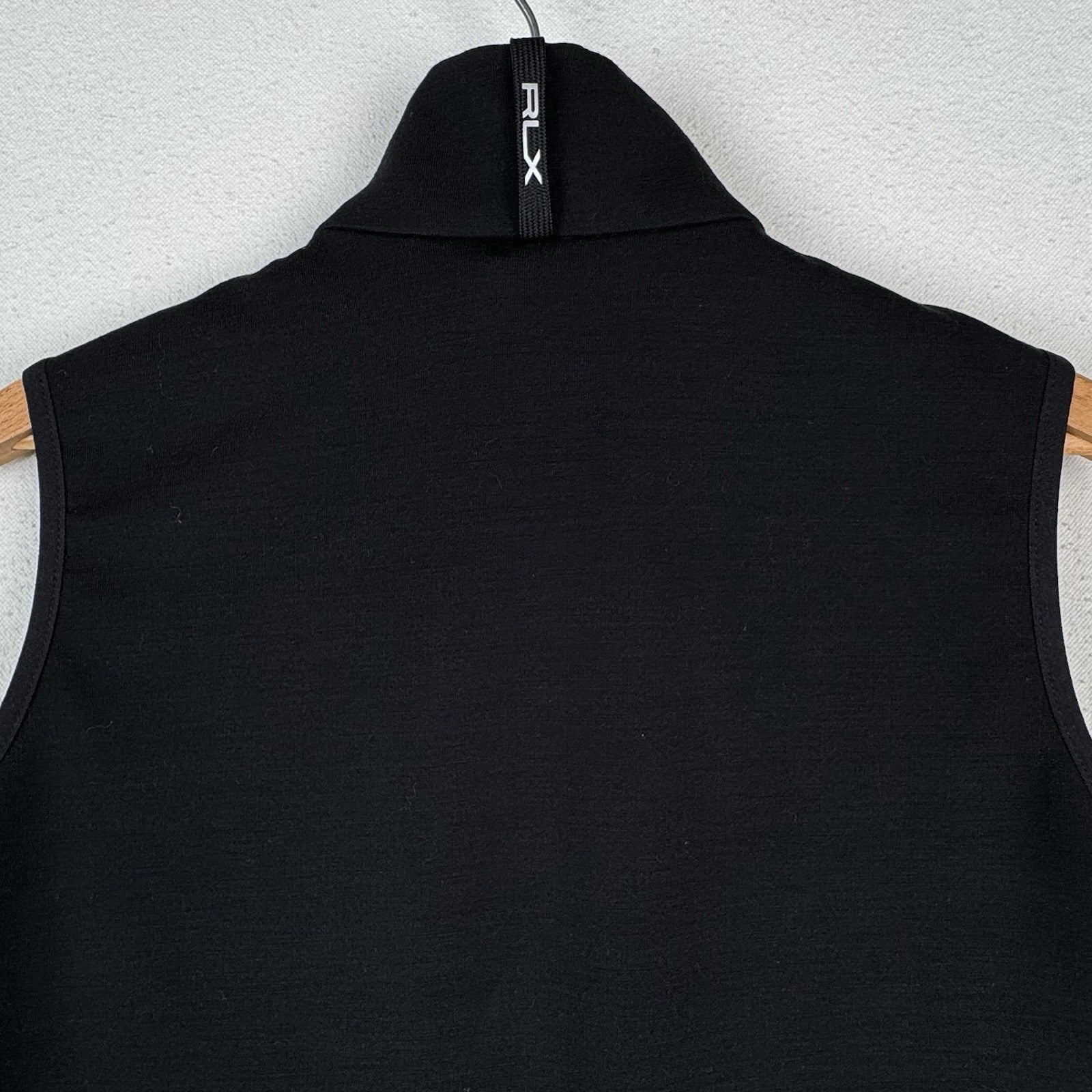 RLX Ralph Lauren Vest Women S Full Zip Cool Wool Performance Black Puffer NWOT