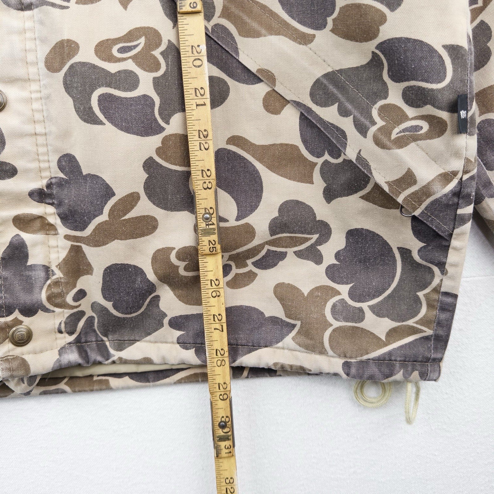 80’s Vtg 10X Goretex Duck Camo Jacket Mens Large Full Zip Hunting With Hood USA