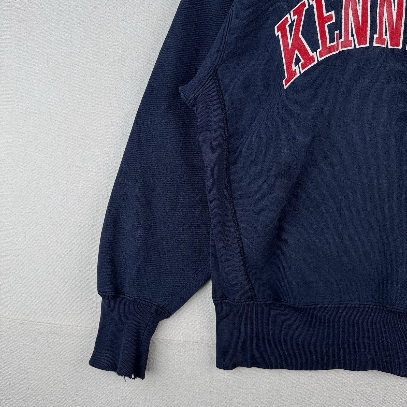 80's Vtg Champion Reverse Weave "Kennedy" Men's L Sweatshirt Crew Neck USA *Read