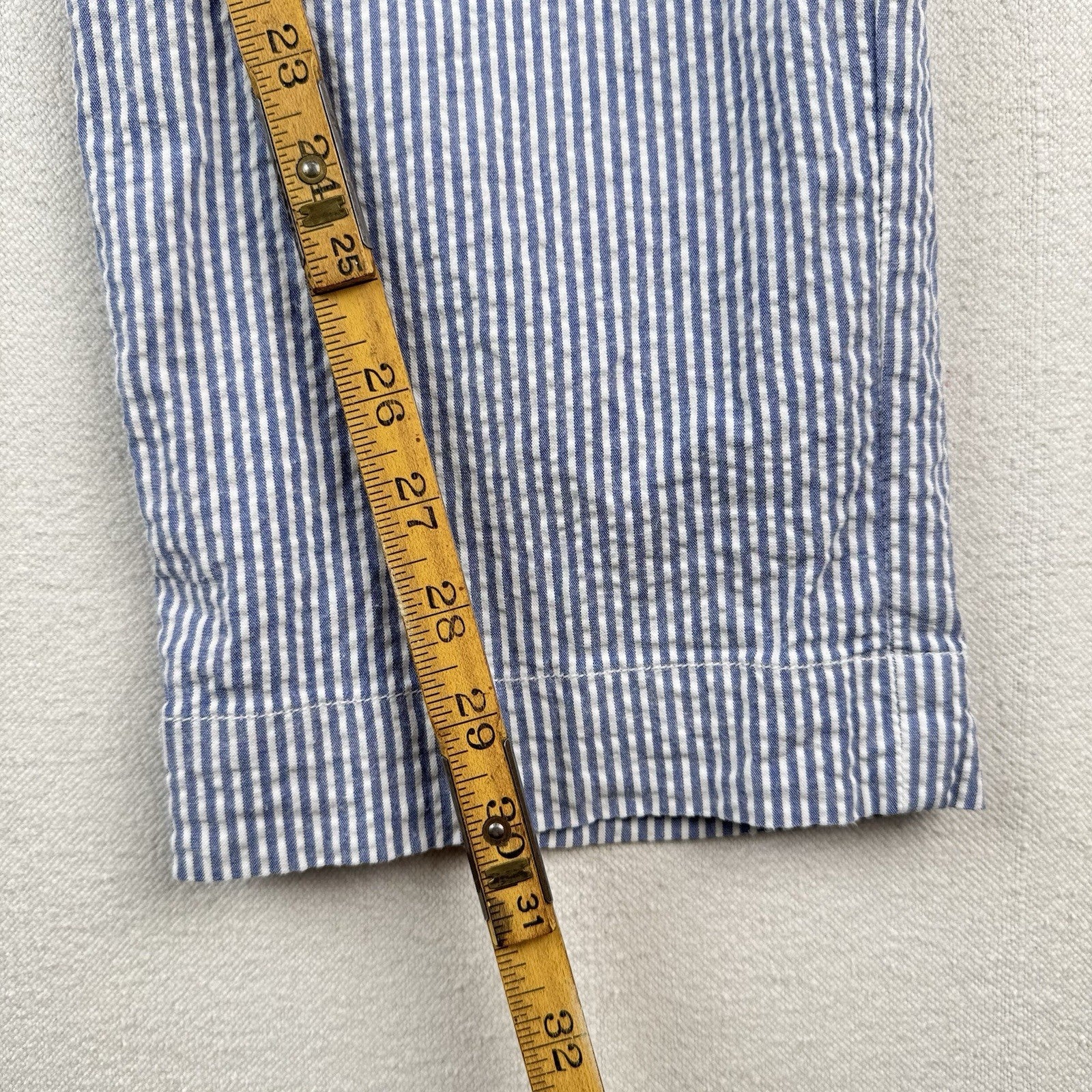 Polo Ralph Lauren Seersucker Stretch Straight Fit Pants 36x30 Flesh Pony *Read