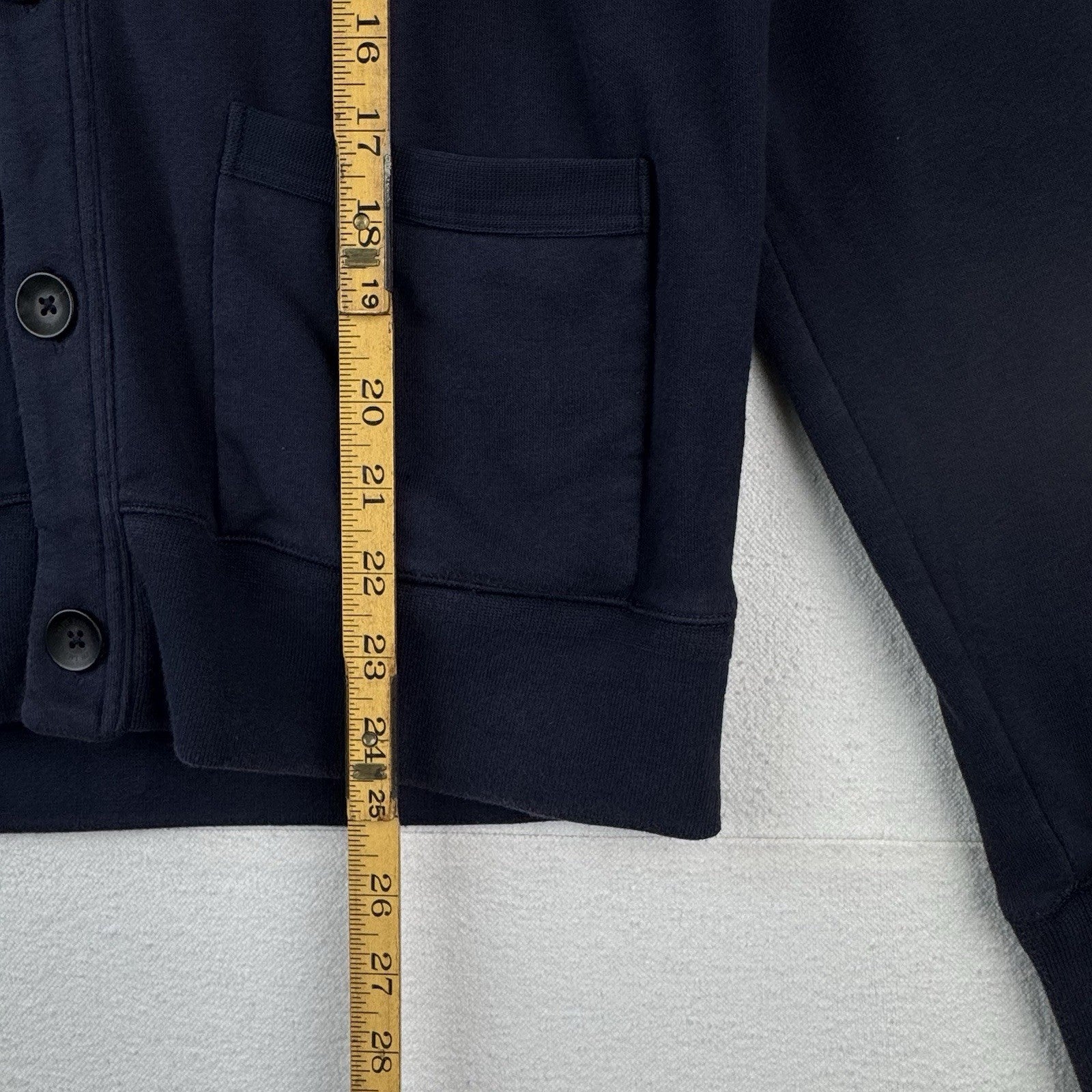 Polo Ralph Lauren Sweater Men’s Small Blue Solid Button Cardigan Shawl College