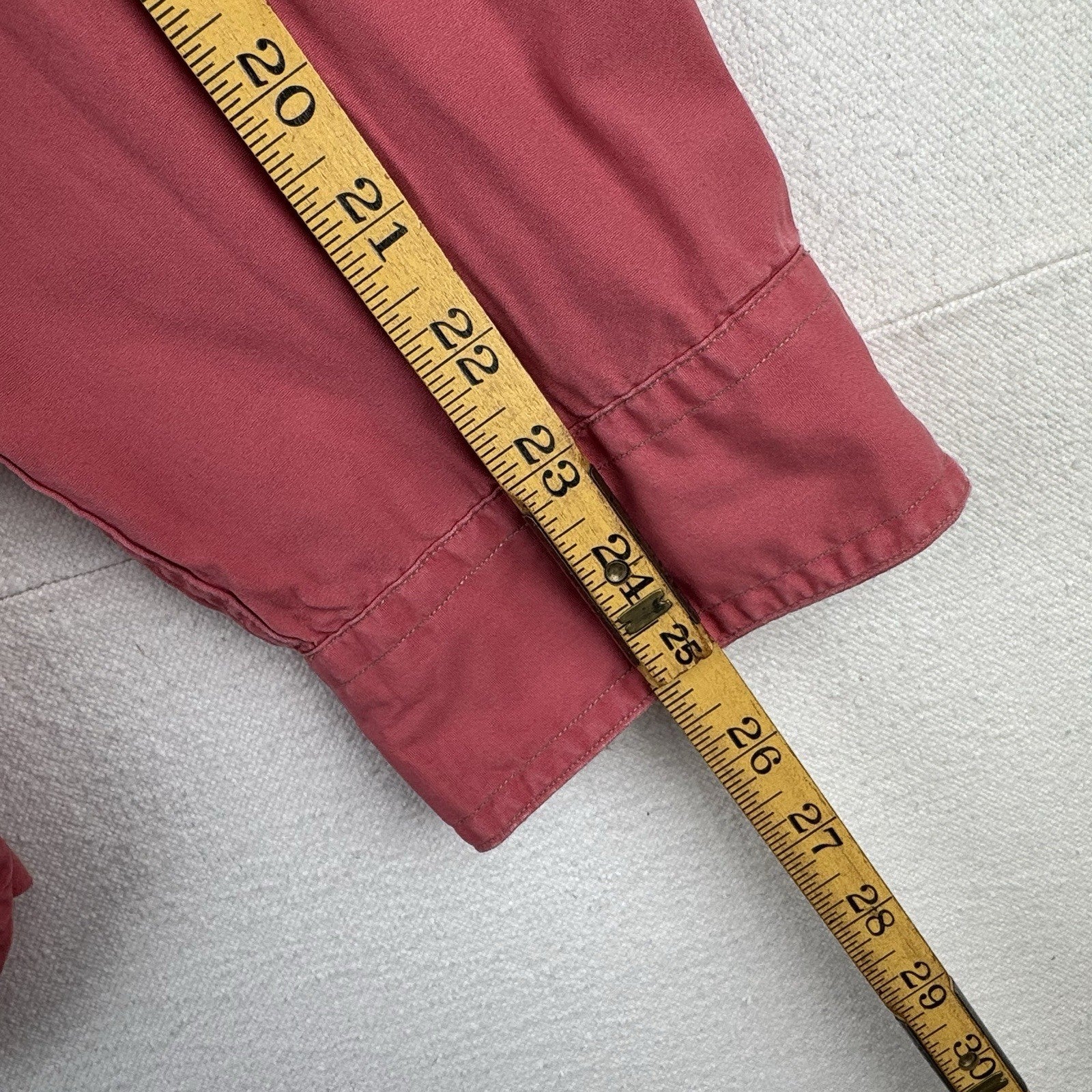 90’s Vtg Polo Ralph Lauren Men’s XL Military Safari Shirt Button Up Salmon Pink